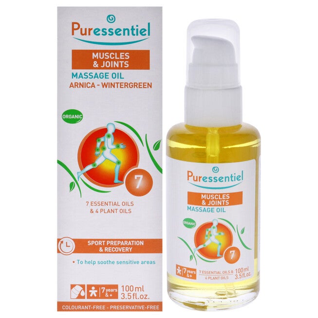 Muscle Relaxing Organic Massage Oil - Arnica and Wintergreen by Puressentiel for Unisex - 3.5 oz Oil, NA, hi-res image number null