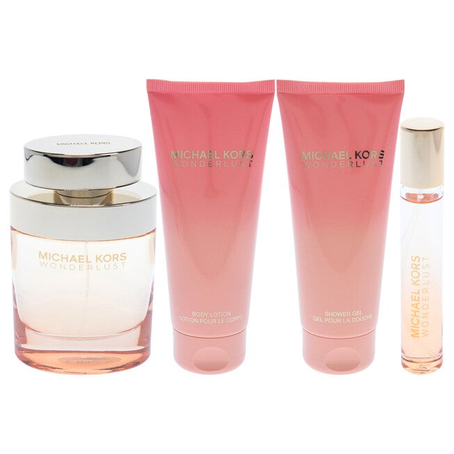 Wonderlust by Michael Kors for Women - 4 Pc Gift Set 3.4oz EDP Spray, 3.4oz Body Lotion, 3.4oz Shower Gel, 0.33 oz EDP Spray, , alternate image number null