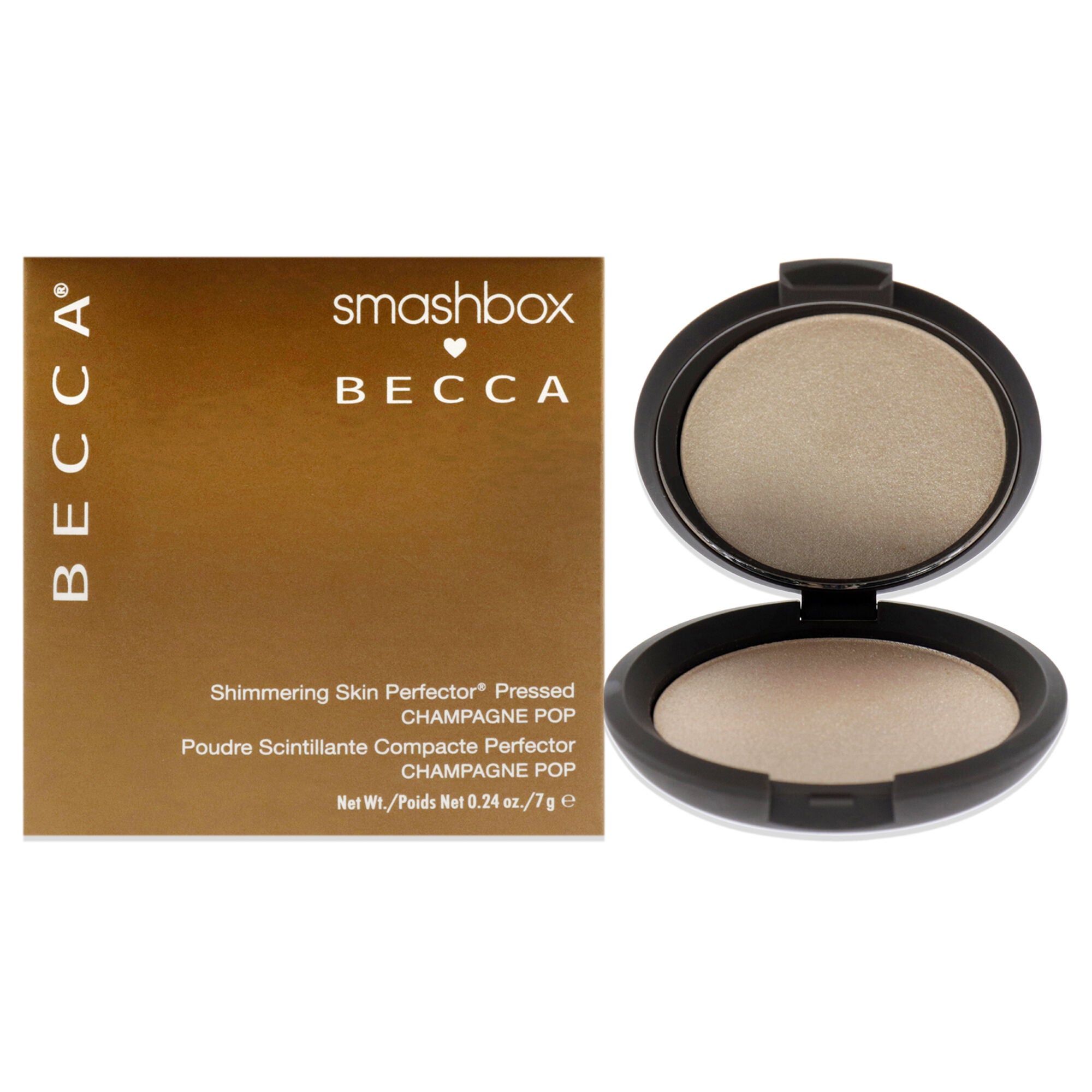 Becca Shimmering Skin Perfector Pressed Highlighter - Champagne Pop by SmashBox for Women - 0.24 oz Highlighter, See Description, hi-res image number 0