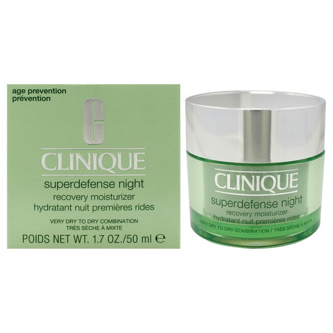 Superdefense Night Recovery Moisturizer by Clinique for Unisex - 1.7 oz Moisturizer, See Description, hi-res image number 0