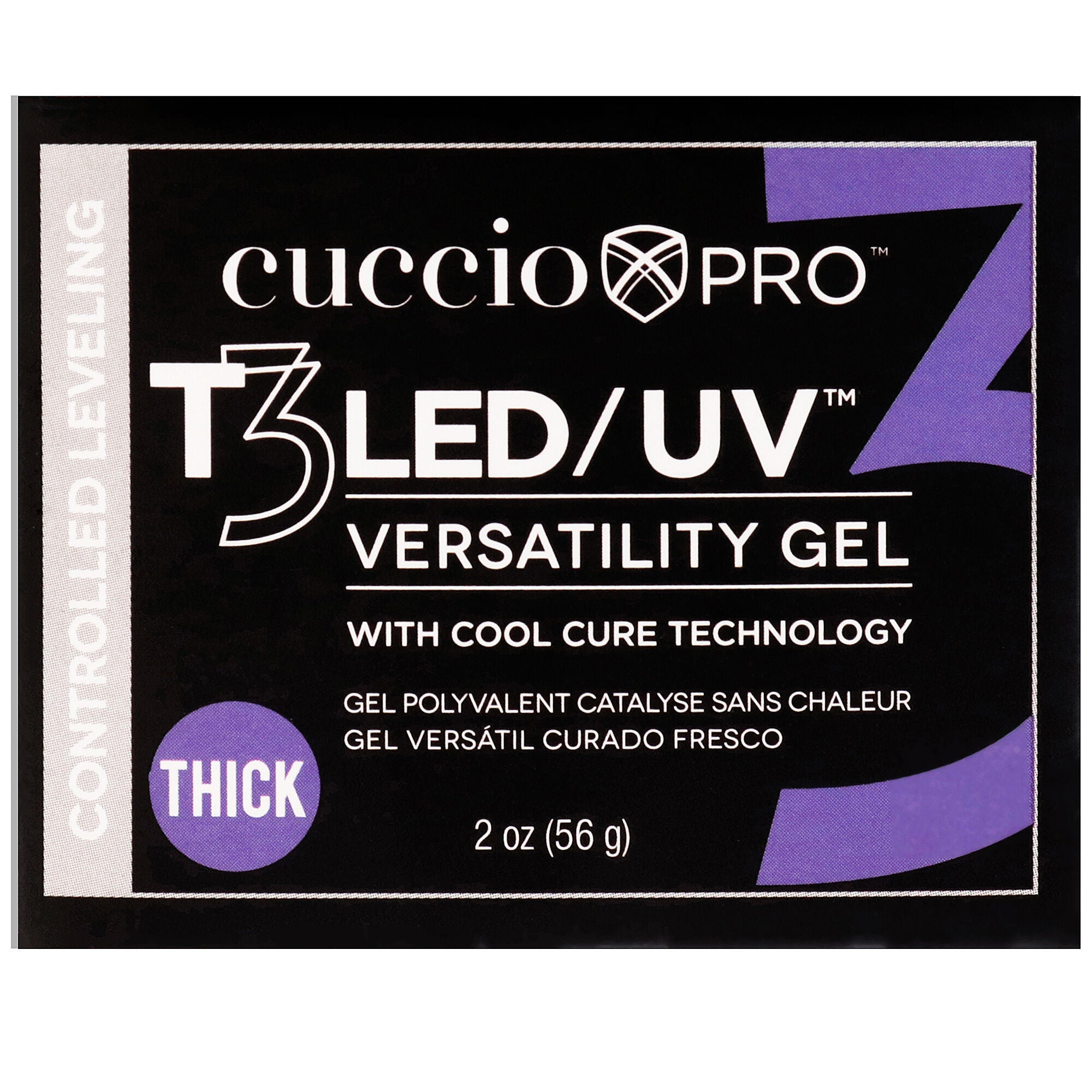 T3 Cool Cure Versatility Gel - Controlled Leveling Opaque Brazillian Blush by Cuccio Pro for Women - 2 oz Nail Gel, See Description, hi-res image number 0