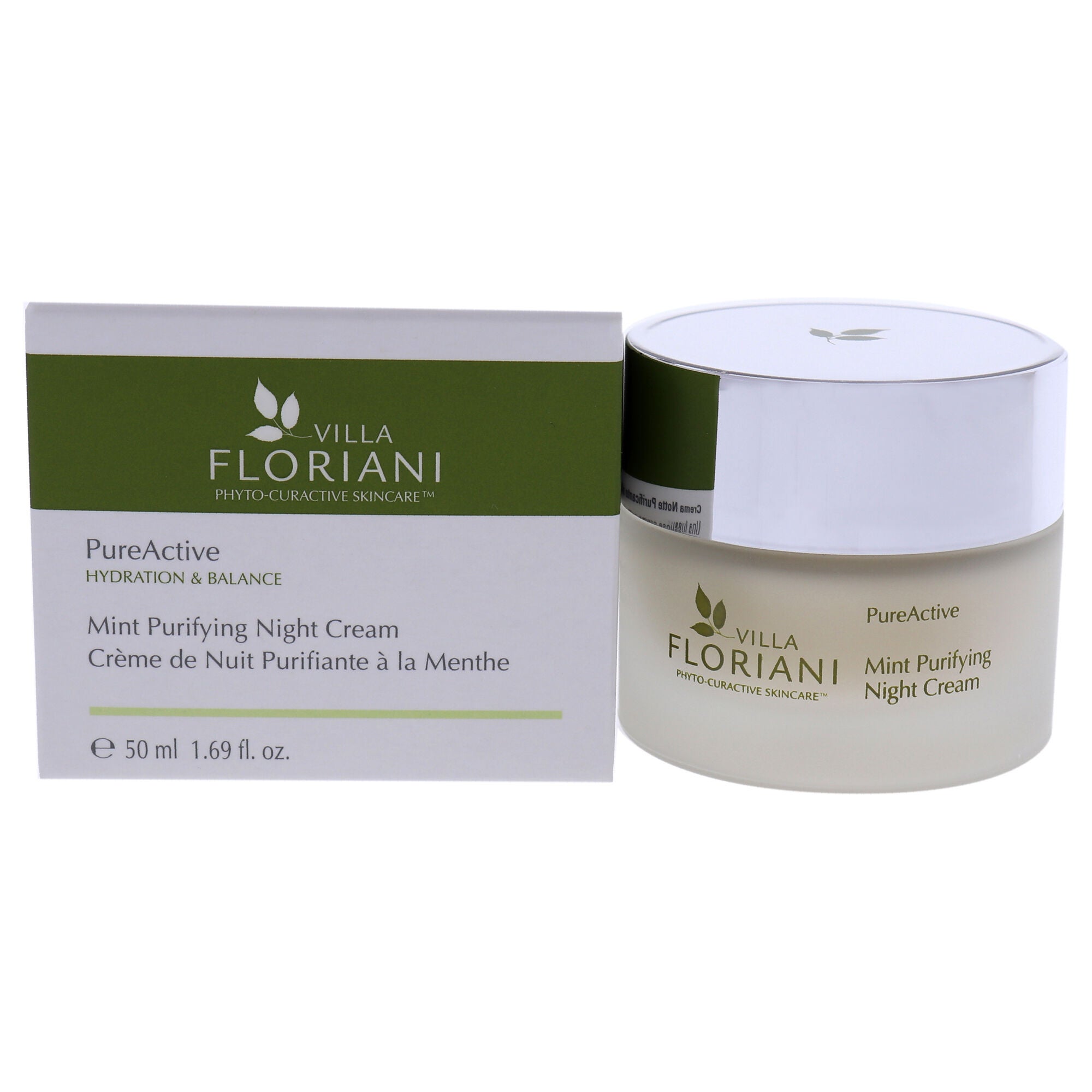 PureActive Purifying Night Cream - Mint by Villa Floriani for Unisex - 1.69 oz Cream, , alternate image number 4