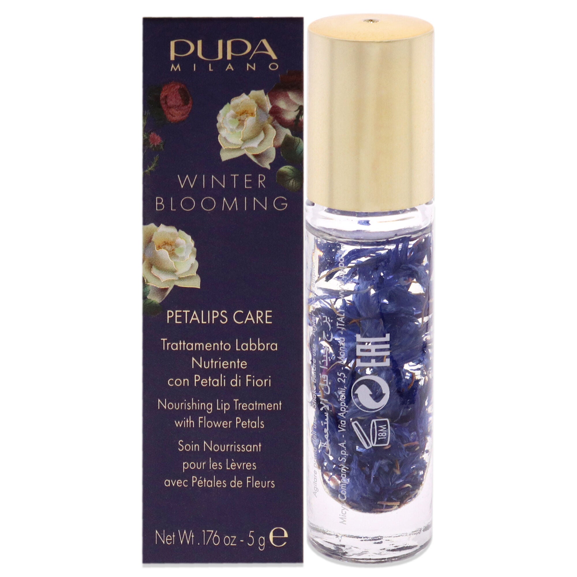 Winter Blooming Petalips Nourishing Lip Care by Pupa Milano for Women - 0.176 oz Lip Treatment, See Description, hi-res image number 0