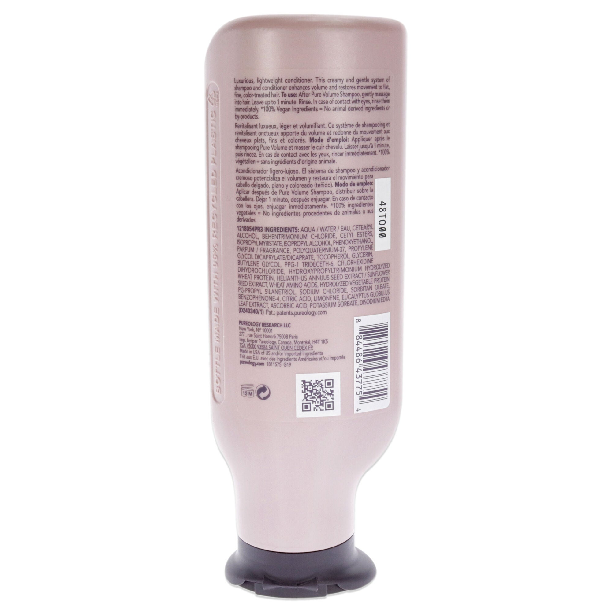 Pure Volume Conditioner by Pureology for Unisex - 9 oz Conditioner, See Description, alternate image number 1