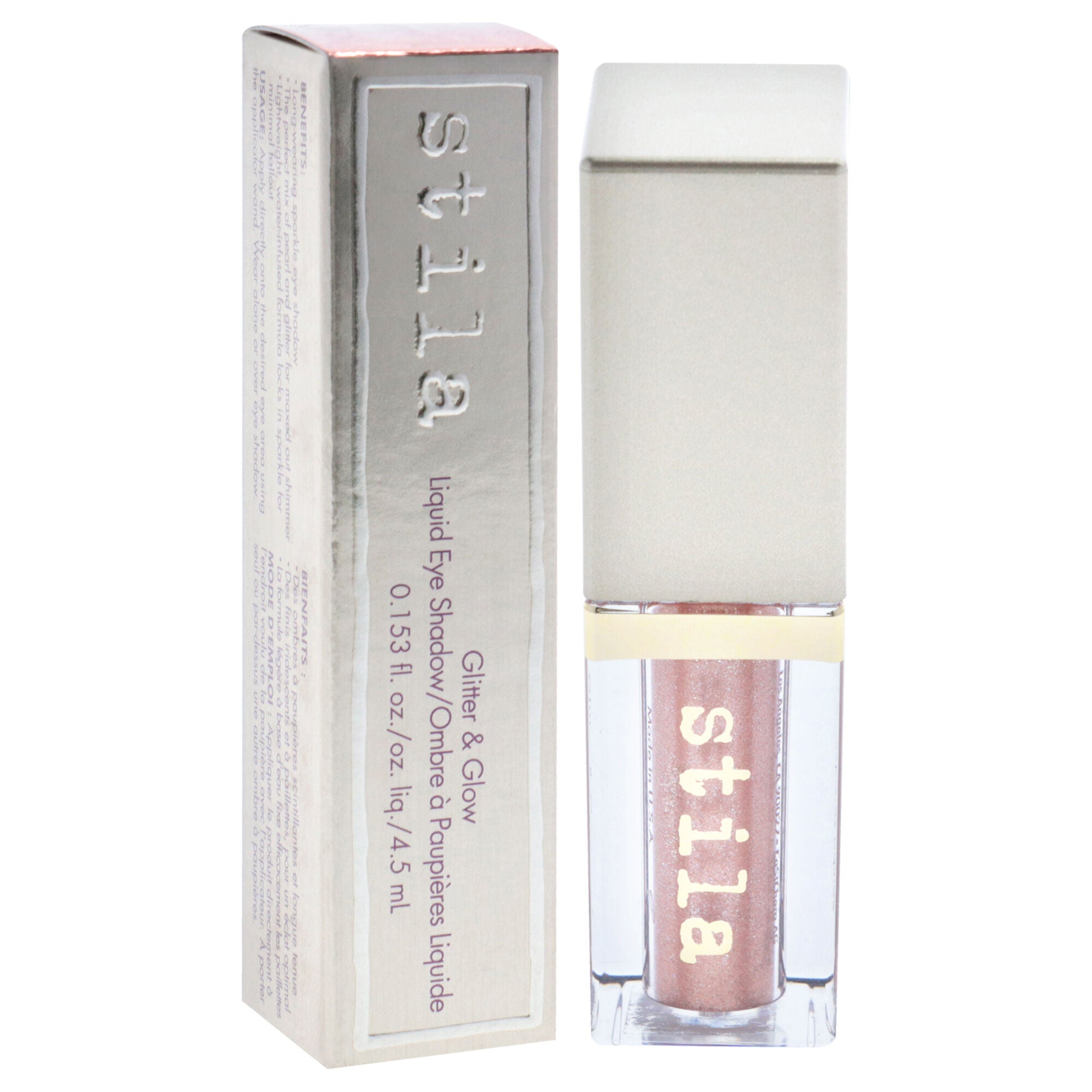 Glitter & Glow Liquid Eyeshadow - Rose Gold Retro by Stila for Women - 0.153 oz Eyeshadow, See Description, alternate image number 1