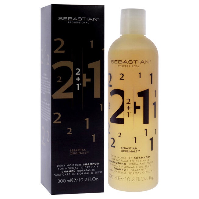 2 Plus 1 Daily Moisture Shampoo by Sebastian for Unisex - 10.2 oz Shampoo, NA, alternate image number null