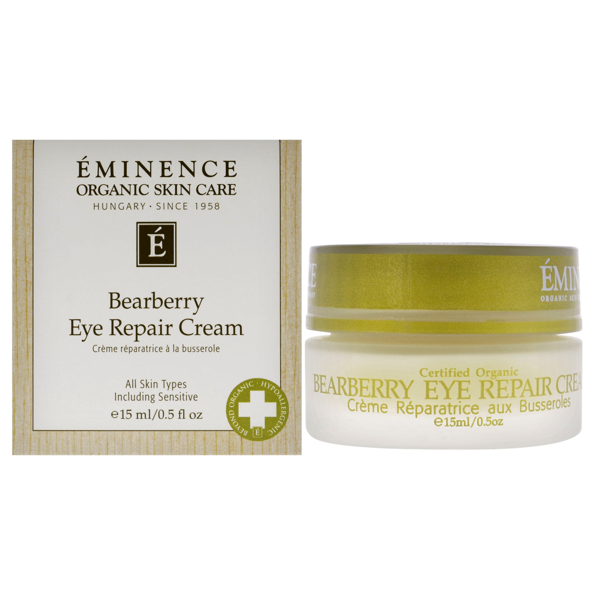 Bearberry Eye Repair Cream by Eminence for Unisex - 0.5 oz Cream, See Description, hi-res image number 0