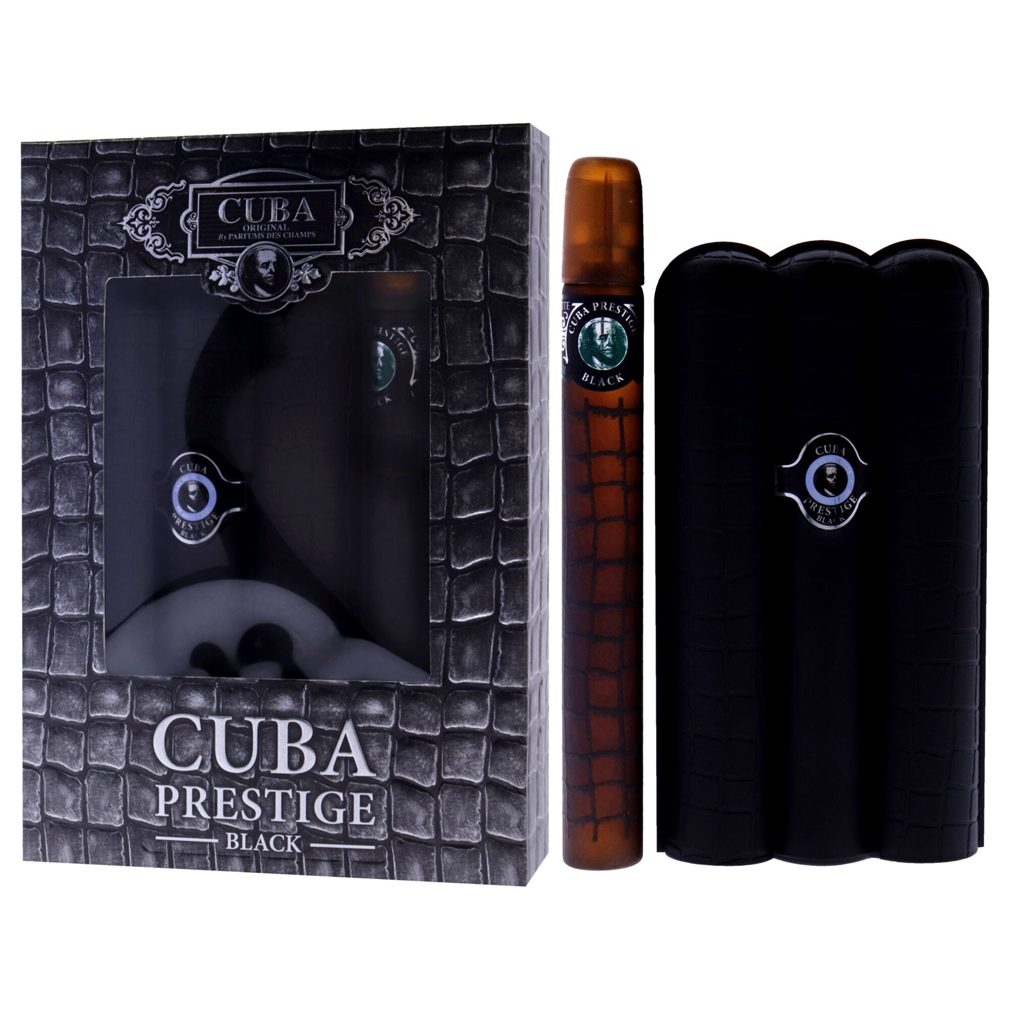 Cuba Prestige Black by Cuba for Men - 2 Pc Gift Set 3oz EDT Spray, 1.17oz EDT Spray, , alternate image number 7