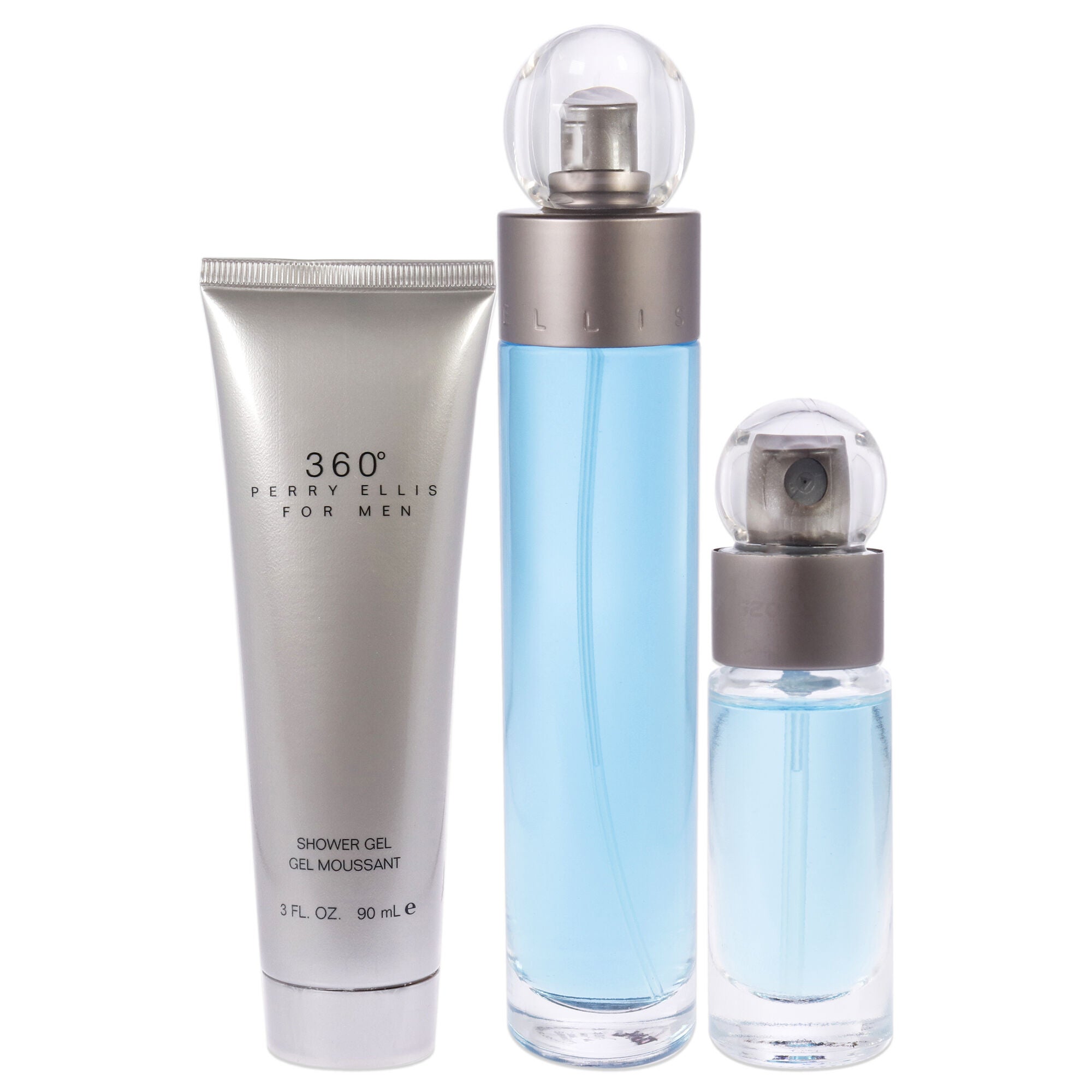 360 by Perry Ellis for Men - 3 Pc Gift Set 3.4 oz EDT Spray, 0.25 oz EDT Spray, 3oz Shower Gel, , alternate image number 3
