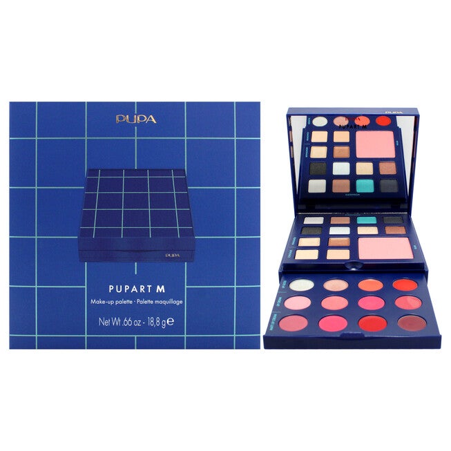 Pupart M Make-Up Palette - 004 Blue by Pupa Milano for Women - 0.66 oz Makeup, NA, hi-res image number null