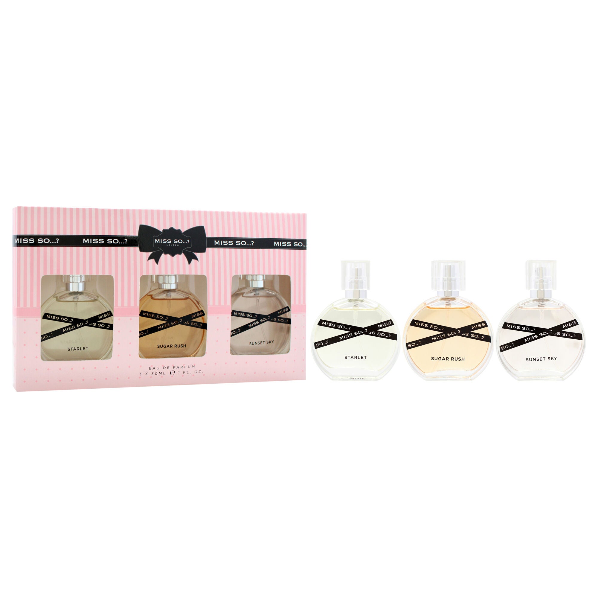 Miss So Set by So?? for Women - 3 Pc Gift Set 1oz Starlet EDP Spray, 1oz Sugar Rush EDP Spray, 1oz Sunset Sky EDP Spray, See Description, alternate image number 2
