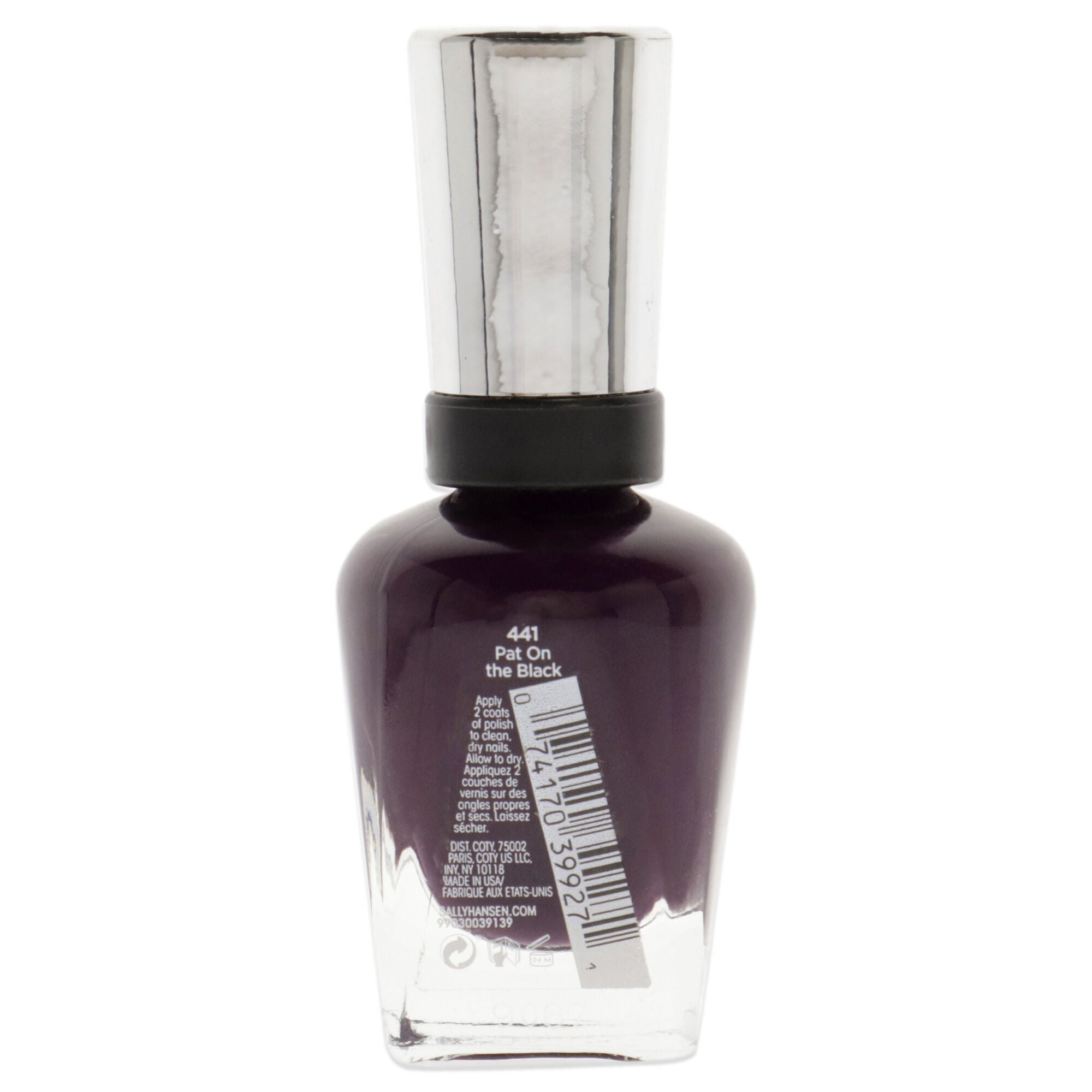 Complete Salon Manicure - 441 Pat On The Black by Sally Hansen for Women - 0.5 oz Nail Polish, See Description, alternate image number 2