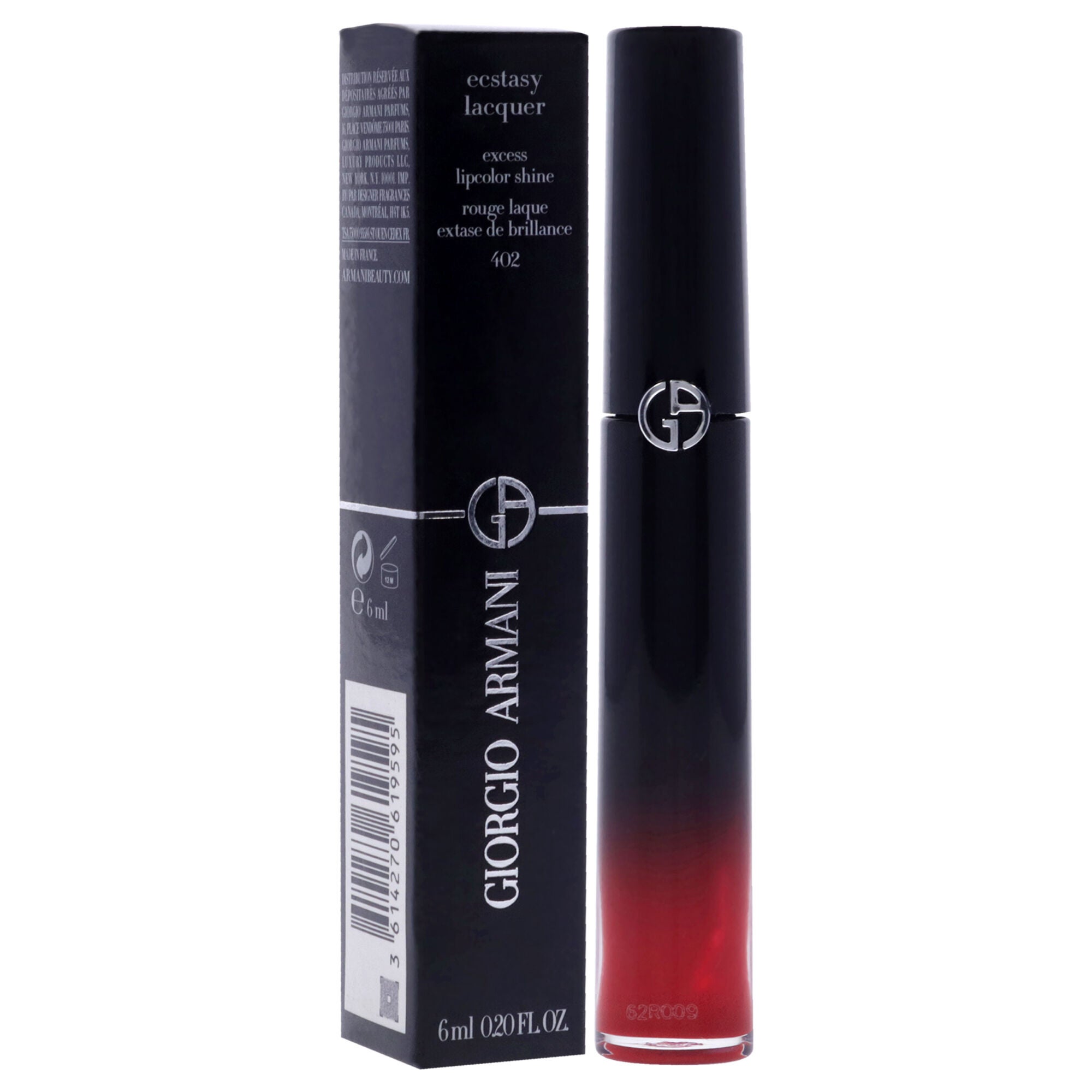 Ecstasy Lacquer Excess Lipcolor Shine - 402 Red-to-Go by Giorgio Armani for Women - 0.2 oz Lip Gloss, See Description, alternate image number 2