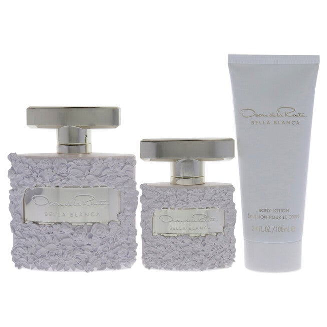 Bella Blanca by Oscar De La Renta for Women - 3 Pc Gift Set 3.4oz EDP Spray, 3.4oz Body Lotion, 1oz EDP Spray, See Description, alternate image number 3