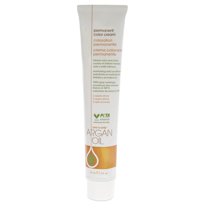Argan Oil Permanent Color Cream - 7RG Medium Tangerine Blonde by One n Only for Unisex - 3 oz Hair Color, NA, alternate image number null