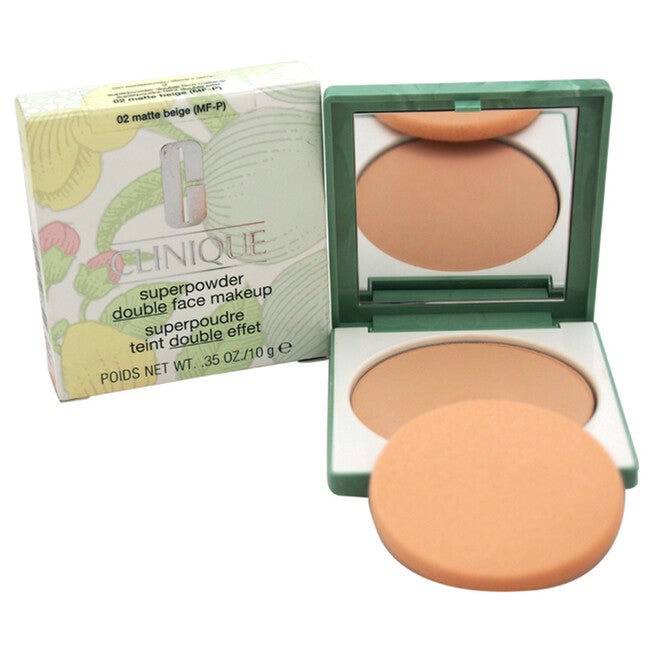 Superpowder Double Face Makeup - 02 Matte Beige (MF-P)-Dry Combination by Clinique for Women - 0.35 oz Powder, , alternate image number null