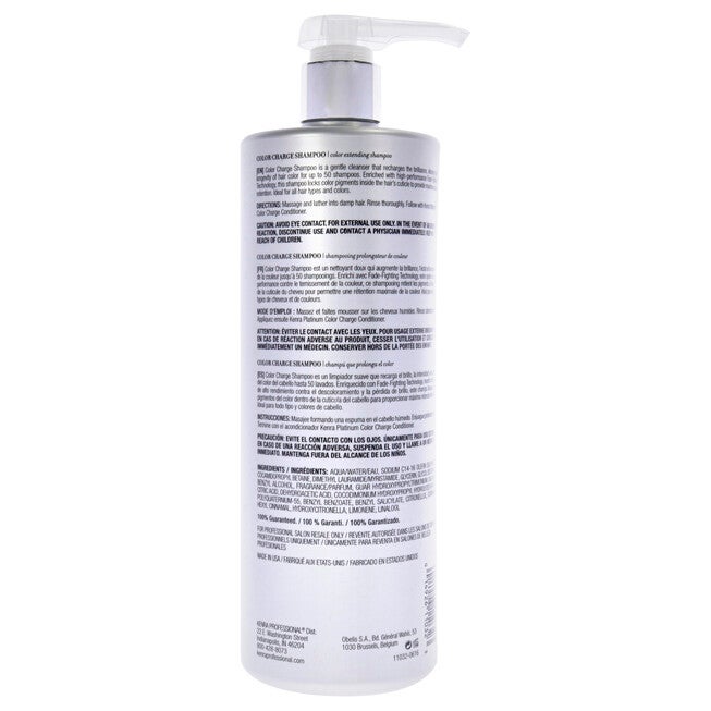 Platinum Color Charge Shampoo by Kenra for Unisex - 31.5 oz Shampoo, NA, alternate image number null