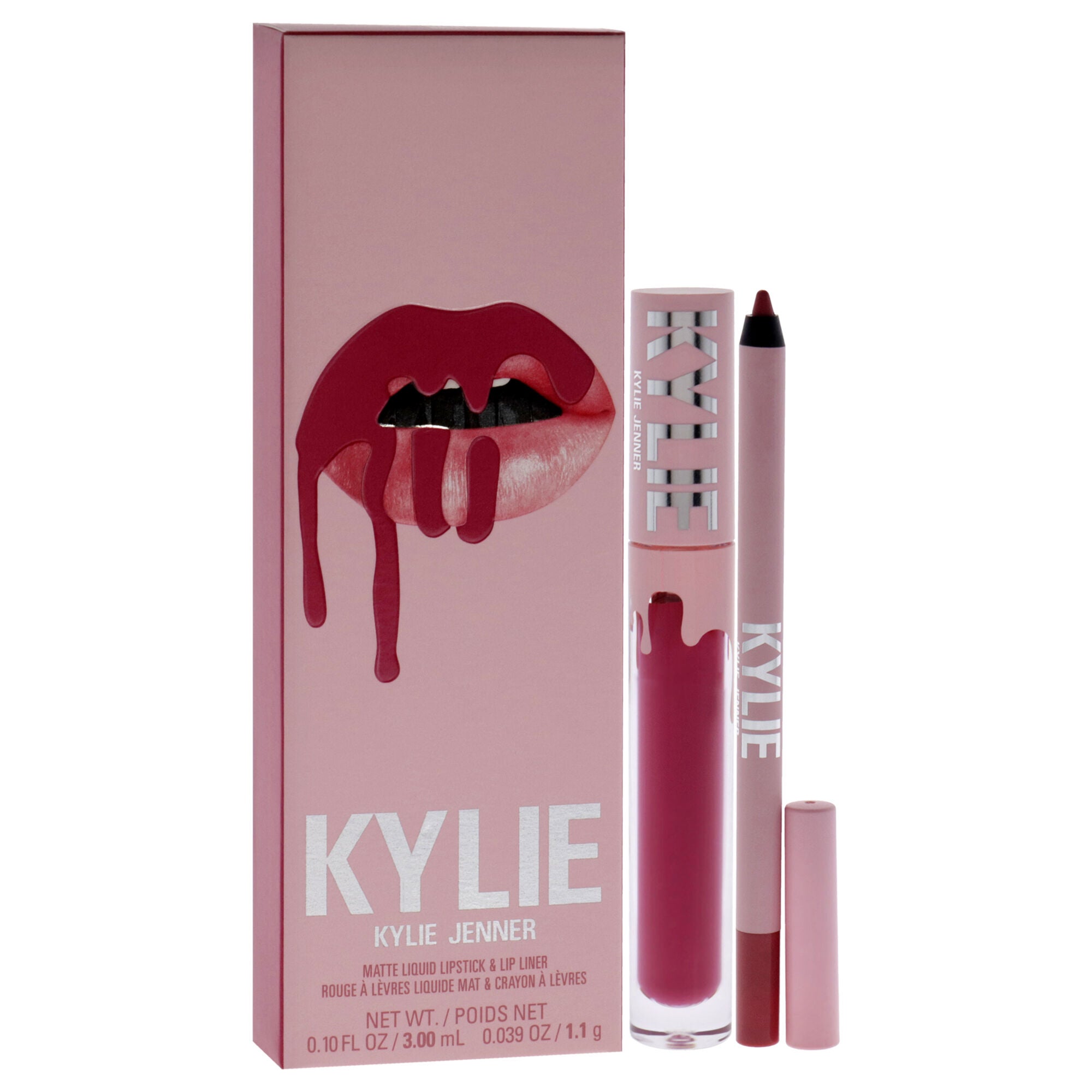 Matte Lip Kit - 102 Extraordinary by Kylie Cosmetics for Women - 2 Pc 0.10oz Matte Liquid Lipstick, 0.039oz Lip Liner, Pink, alternate image number 2