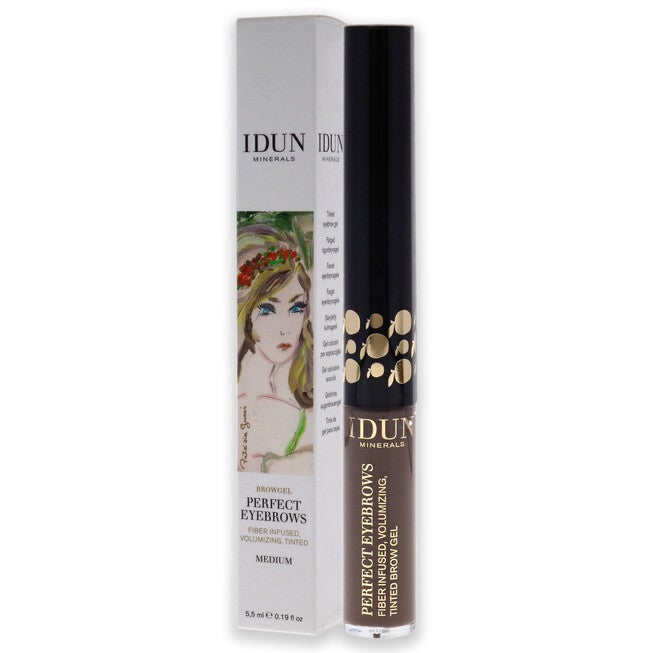 Perfect Eyebrows Gel - 302 Medium by Idun Minerals for Women - 0.19 oz Eyebrow, NA, alternate image number null