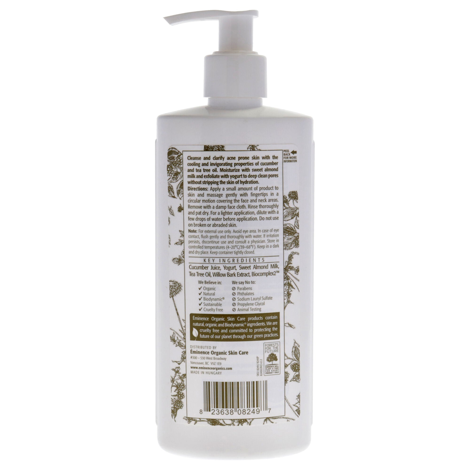 Clear Skin Probiotic Cleanser by Eminence for Unisex - 8.4 oz Cleanser, See Description, alternate image number 2