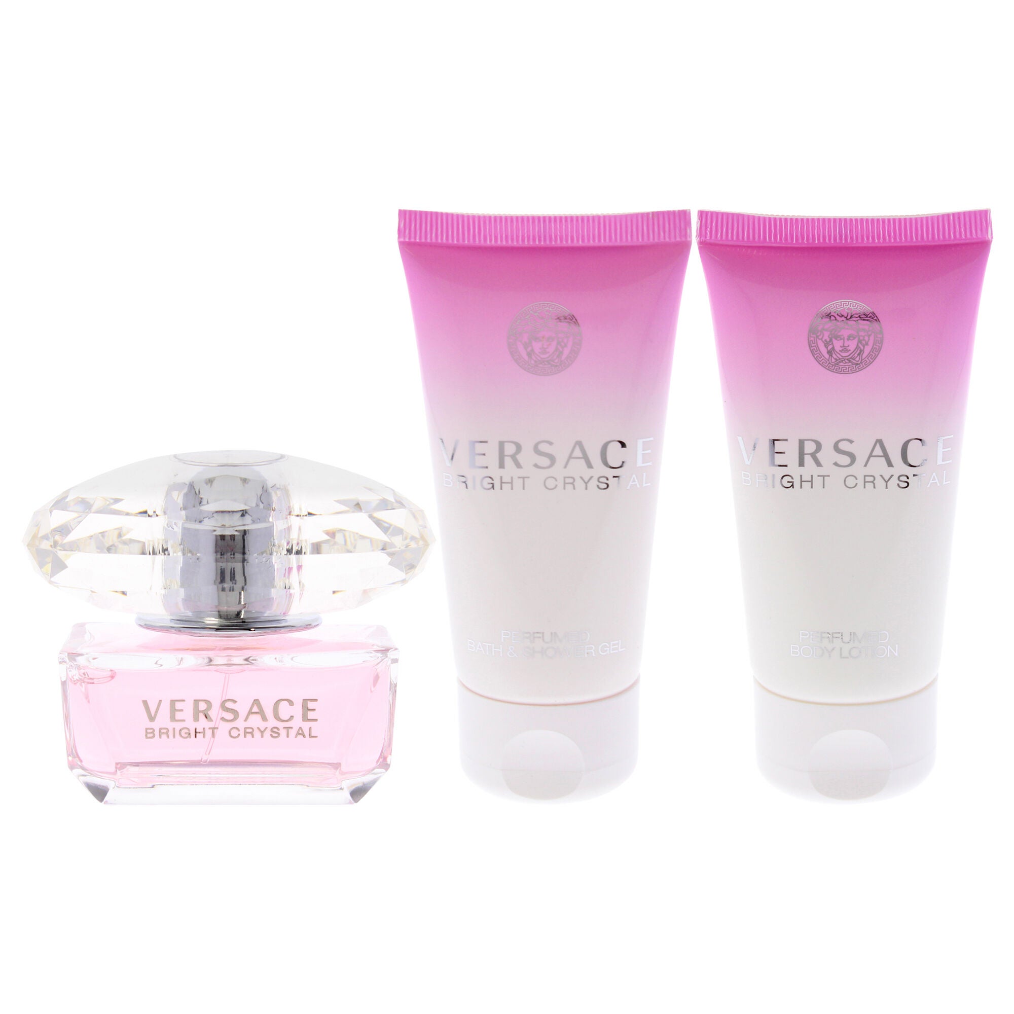 Versace Bright Crystal by Versace for Women - 3 Pc Gift Set 1.7oz EDT Spray, 1.7oz Perfumed Bath and Shower Gel, 1.7oz Perfumed Body Lotion, See Description, alternate image number 4