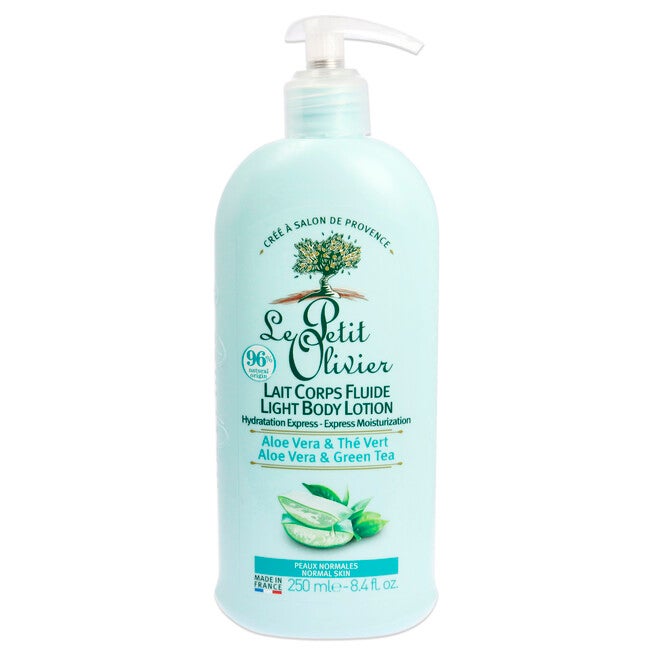 Light body Lotion - Aloe Vera and Green Tea by Le Petit Olivier for Unisex - 8.4 oz Body Lotion, , alternate image number null