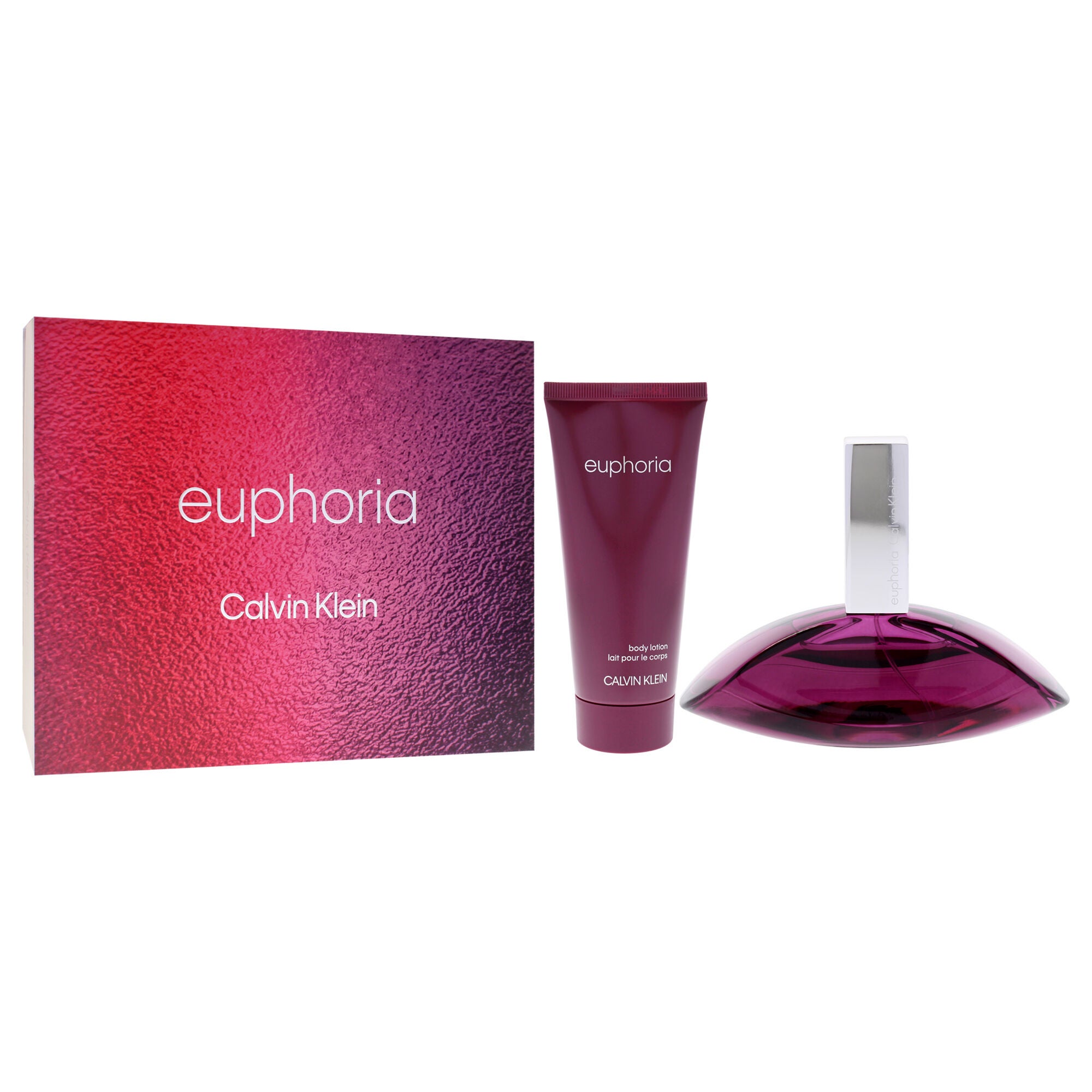 Euphoria by Calvin Klein for Women - 2 Pc Gift Set 1.7oz EDP Spray, 3.4oz Sensual Skin Lotion, See Description, alternate image number 1