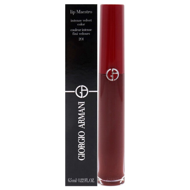 Lip Maestro Intense Velvet Color - 201 Dark Velvet by Giorgio Armani for Women - 0.22 oz Lipstick, NA, hi-res image number null