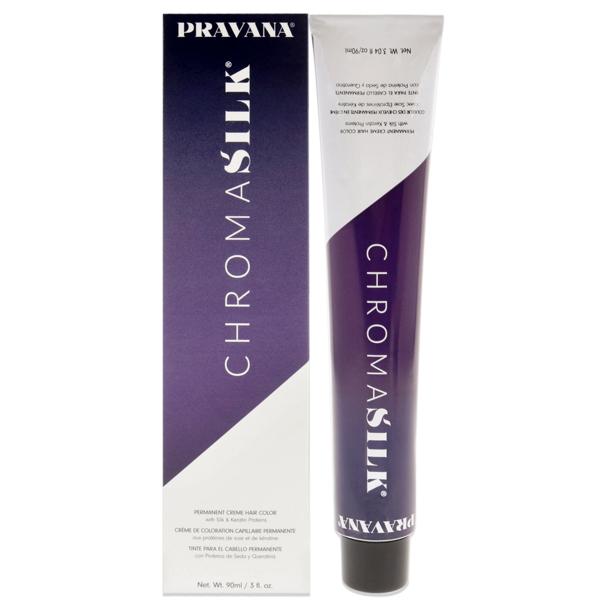 ChromaSilk Creme Hair Color - 6NTL Dark Neutral Lowlight by Pravana for Unisex - 3 oz Hair Color, See Description, hi-res image number 0