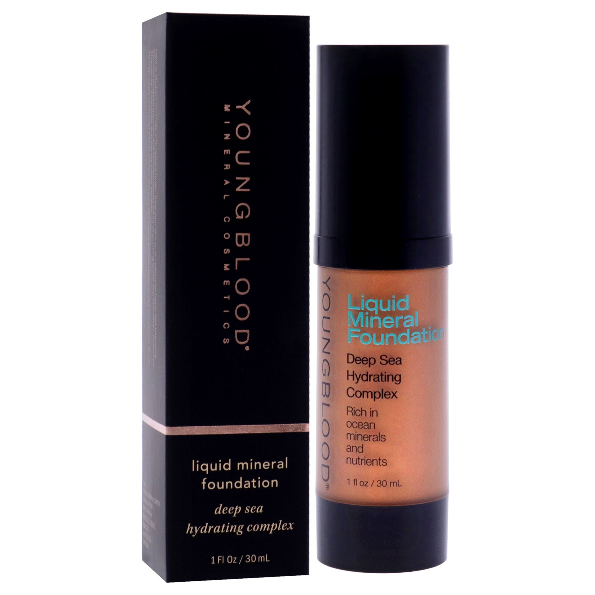 Liquid Mineral Foundation - Chestnut by Youngblood for Women - 1 oz Foundation, , alternate image number 6