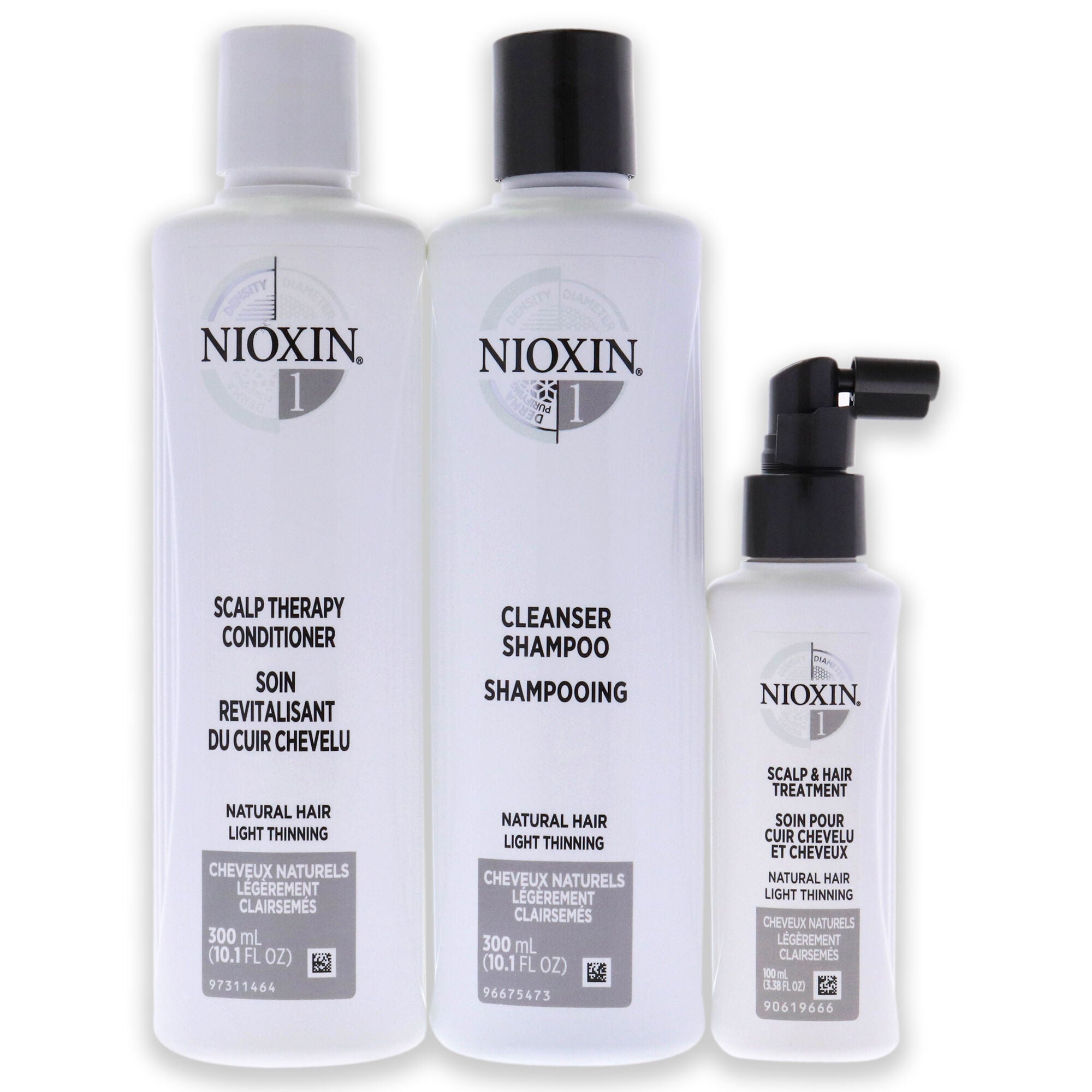 System 1 Kit by Nioxin for Unisex - 3 Pc 10.1oz Cleanser Shampoo, 10.1oz Scalp Therapy Conditioner, 3.38oz Scalp and Hair Treatment, , alternate image number 5