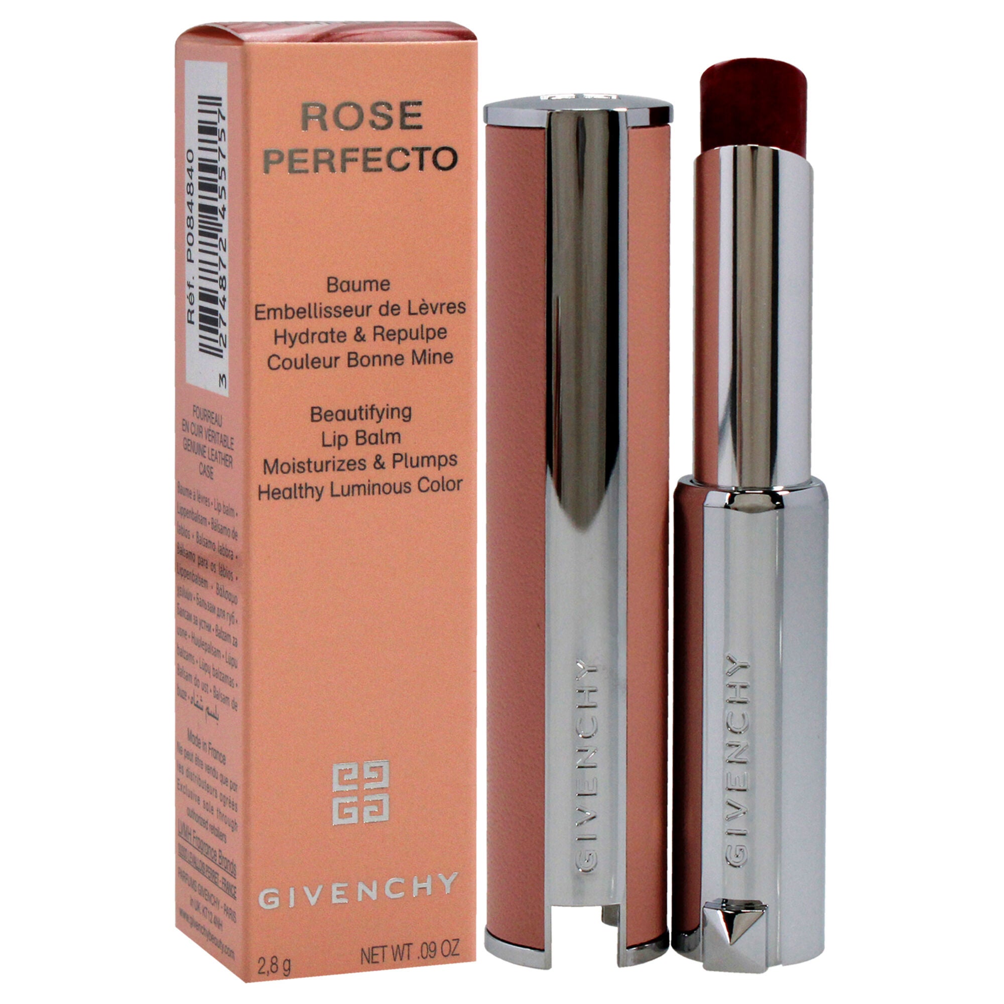 Rose Perfecto Plumping Lip Balm - 37 Rouge Graine by Givenchy for Women - 0.09 oz Lip Balm, See Description, alternate image number 1