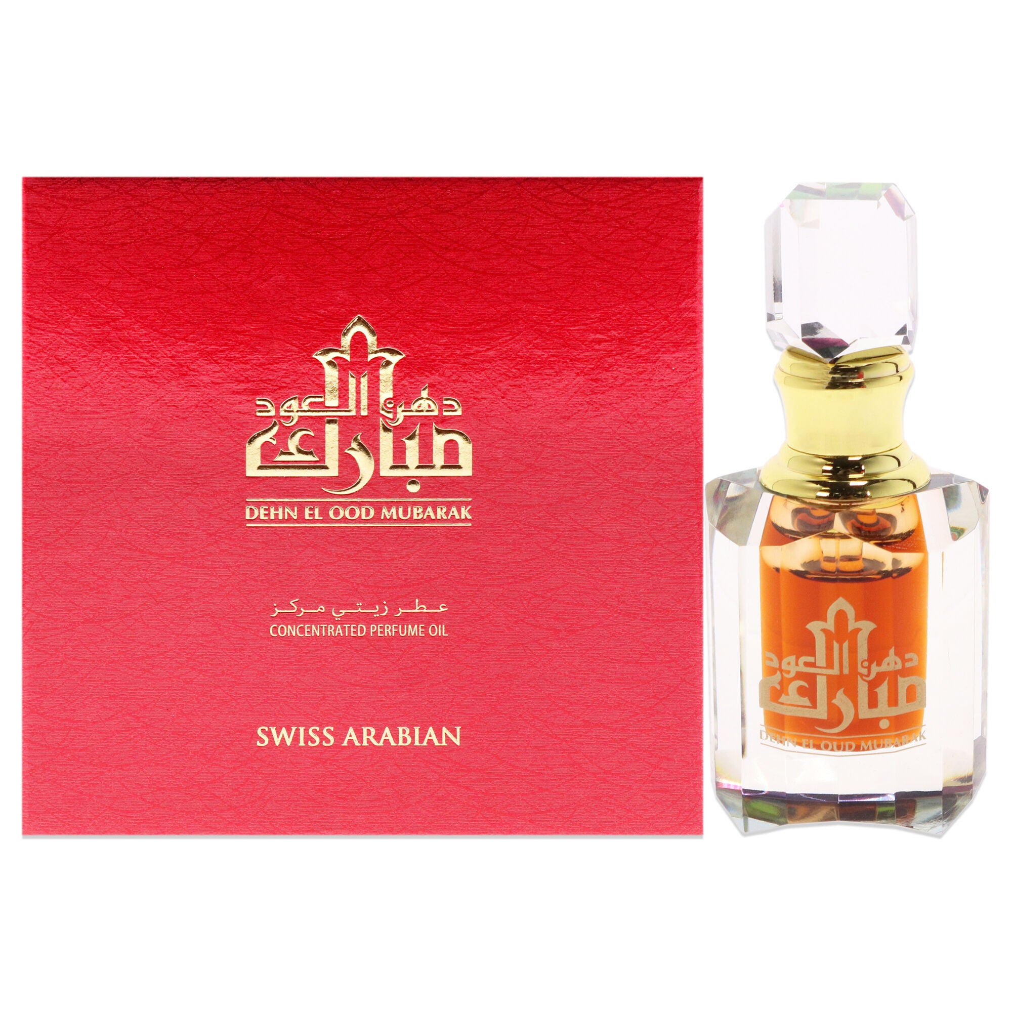 Dehn El Oud Mubarak by Swiss Arabian for Unisex - 0.2 oz Parfum Oil, See Description, hi-res image number 0