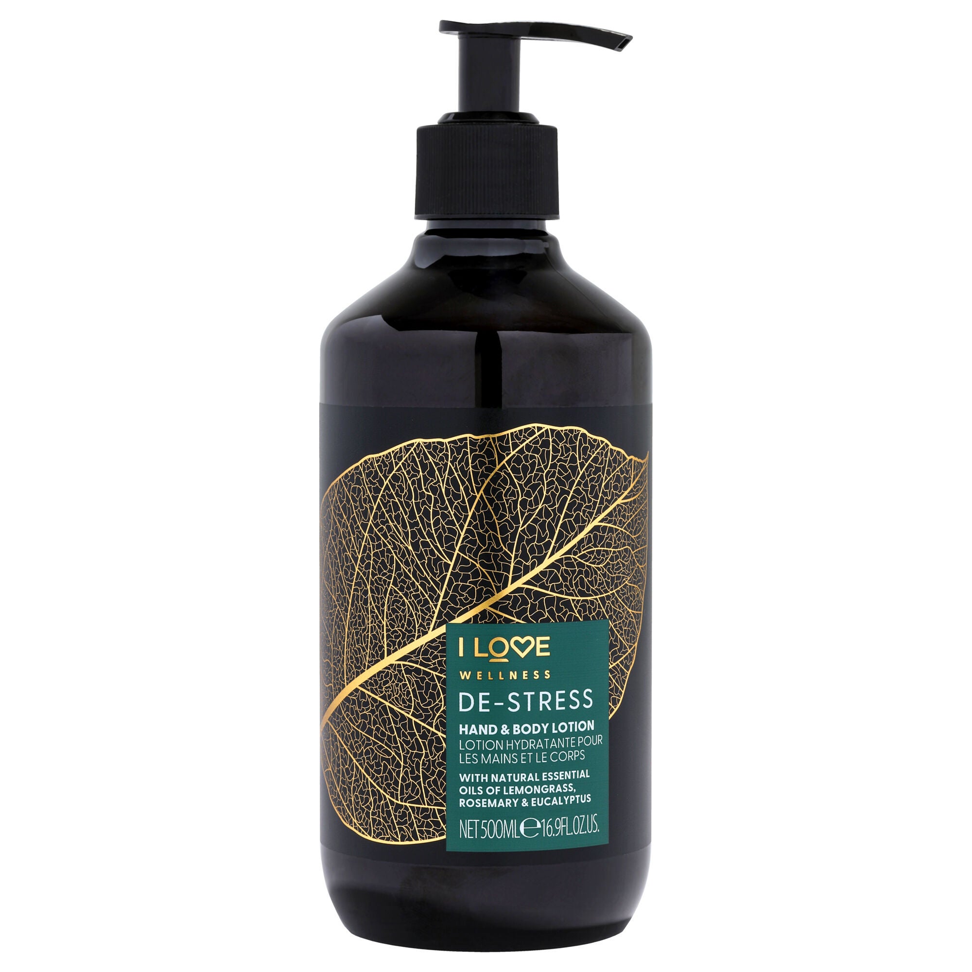 Wellness Hand and Body Lotion - De-Stress by I Love Cosmetics for Women - 16.9 oz Body Lotion, See Description, hi-res image number 0