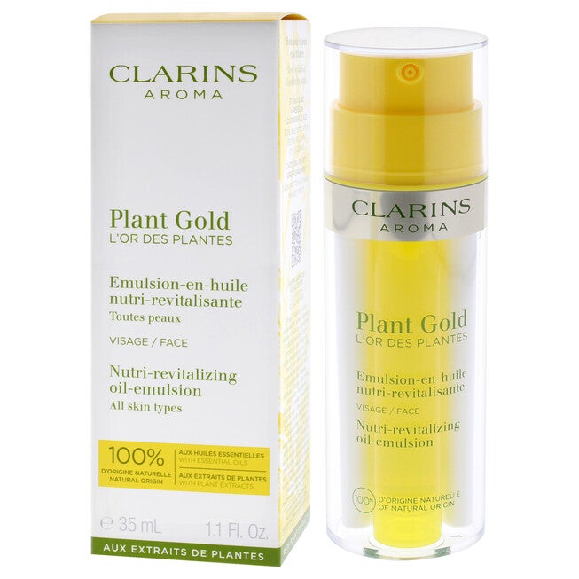 Plant Gold Nutri-Revitalizing Oil-Emulsion by Clarins for Unisex - 1.1 oz Emulsion, NA, alternate image number null