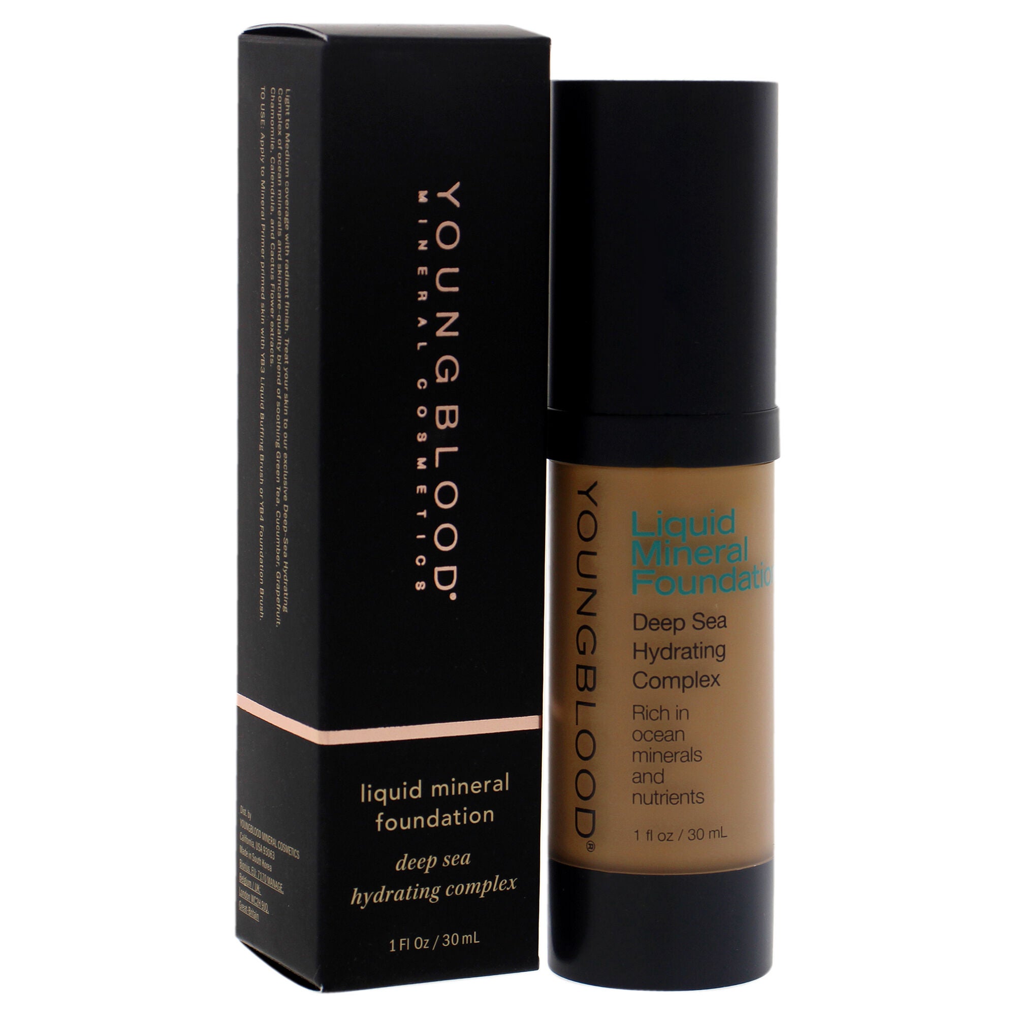 Liquid Mineral Foundation - Suntan by Youngblood for Women - 1 oz Foundation, See Description, alternate image number 2