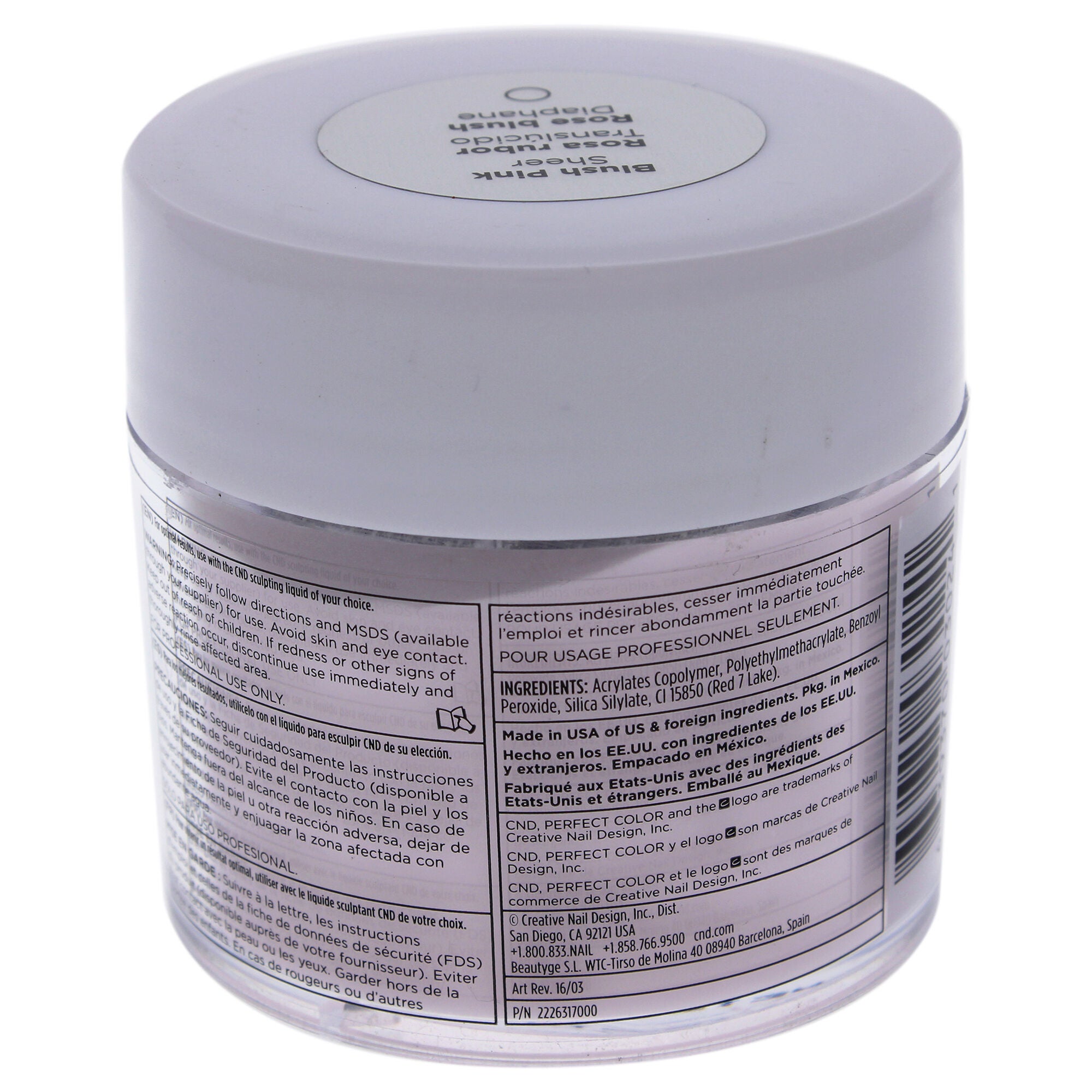 Perfect Color Sculpting Powder - Blush Pink Sheer by CND for Women - 3.7 oz Powder, See Description, alternate image number 1