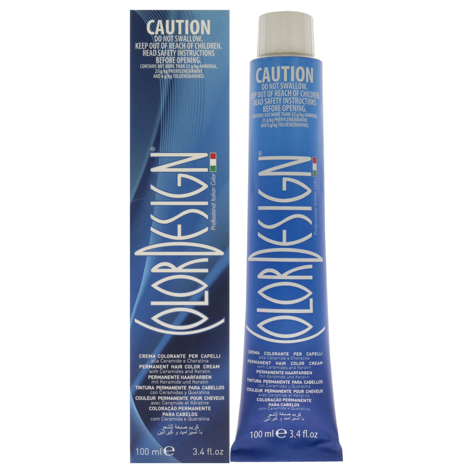 Permanent Hair Color - 1 Black by ColorDesign for Unisex - 3.4 oz Hair Color, See Description, hi-res image number 0