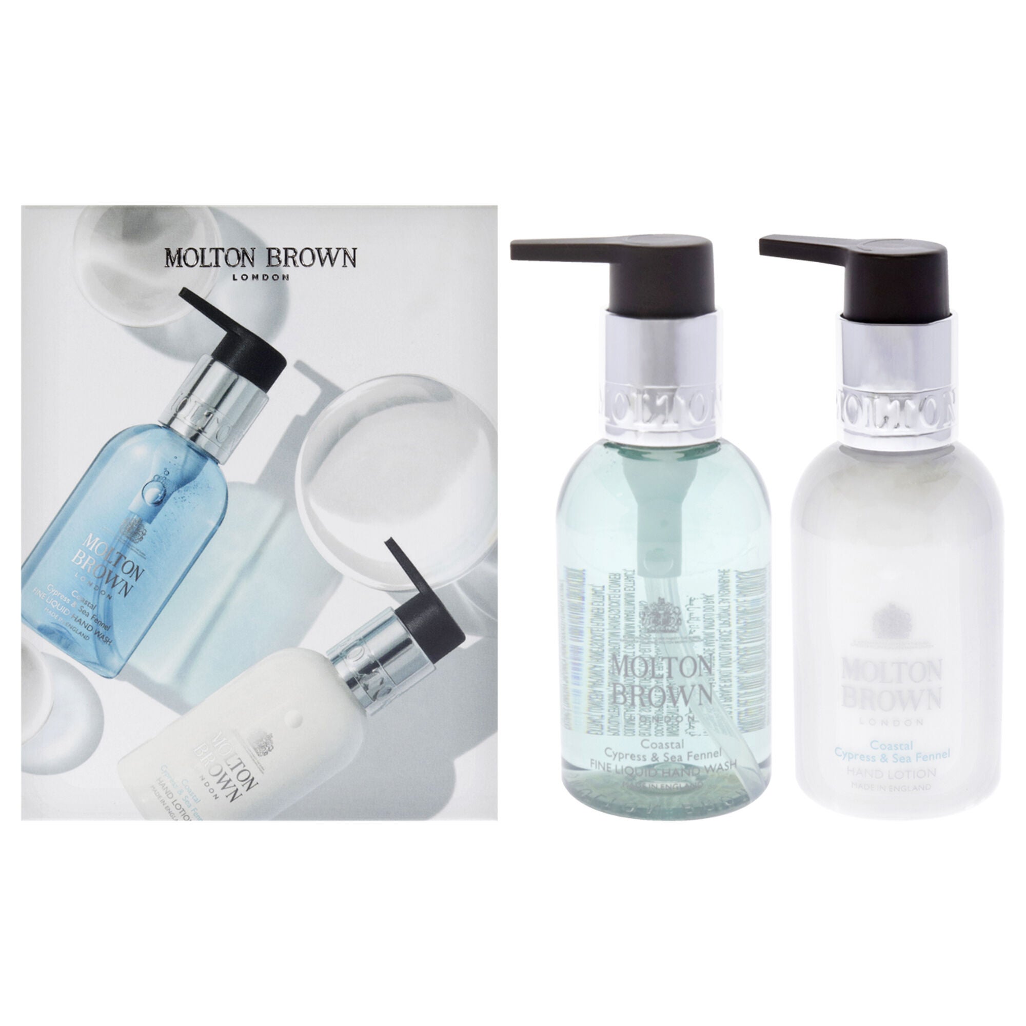 Coastal Cypress and Sea Fennel Set by Molton Brown for Unisex - 2 Pc 3.3oz Hand Wash, 3.3oz Hand Lotion, See Description, hi-res image number 0