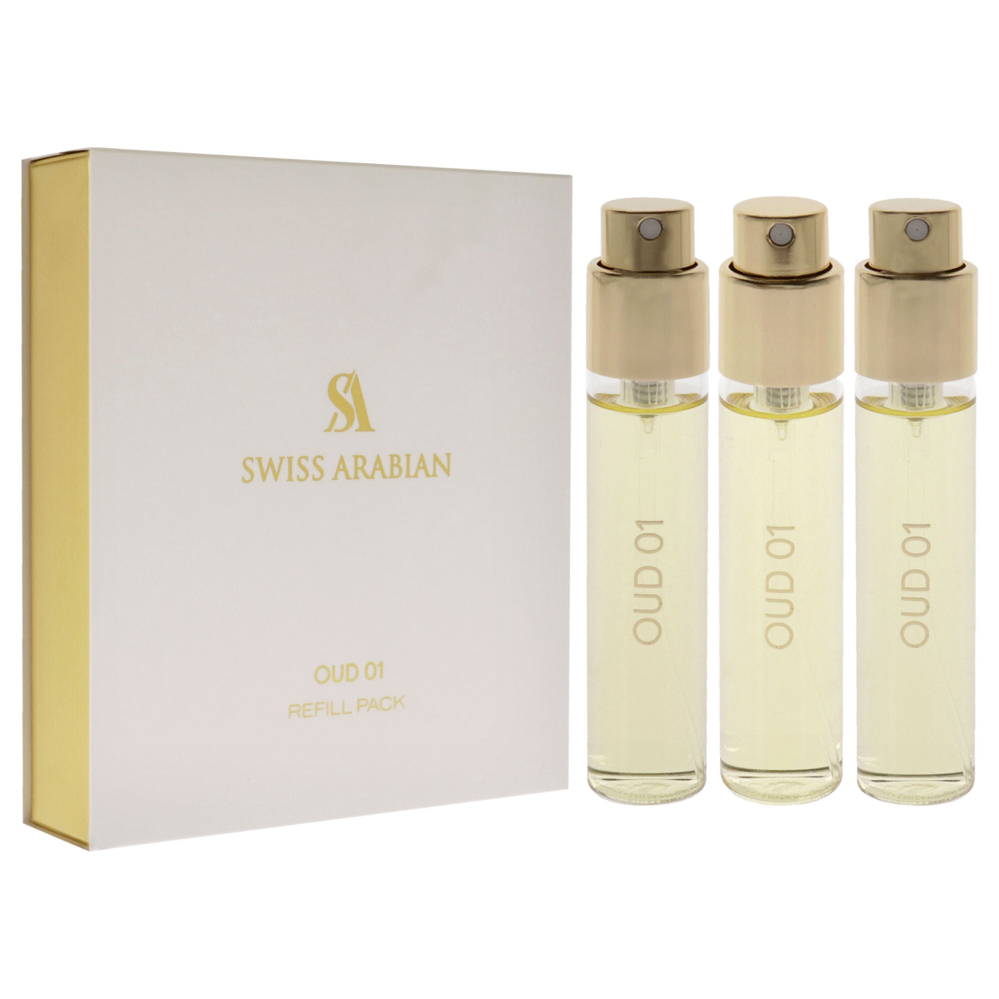 Oud 01 by Swiss Arabian for Unisex - 3 Pc Mini Gift Set 3 x 1oz EDP Spray (Refill), See Description, alternate image number 2