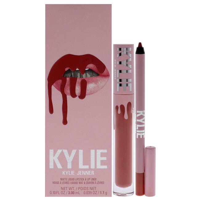 Matte Lip Kit - 801 Queen by Kylie Cosmetics for Women - 2 Pc 0.10oz Matte Liquid Lipstick, 0.039oz Lip Liner, NA, hi-res image number null