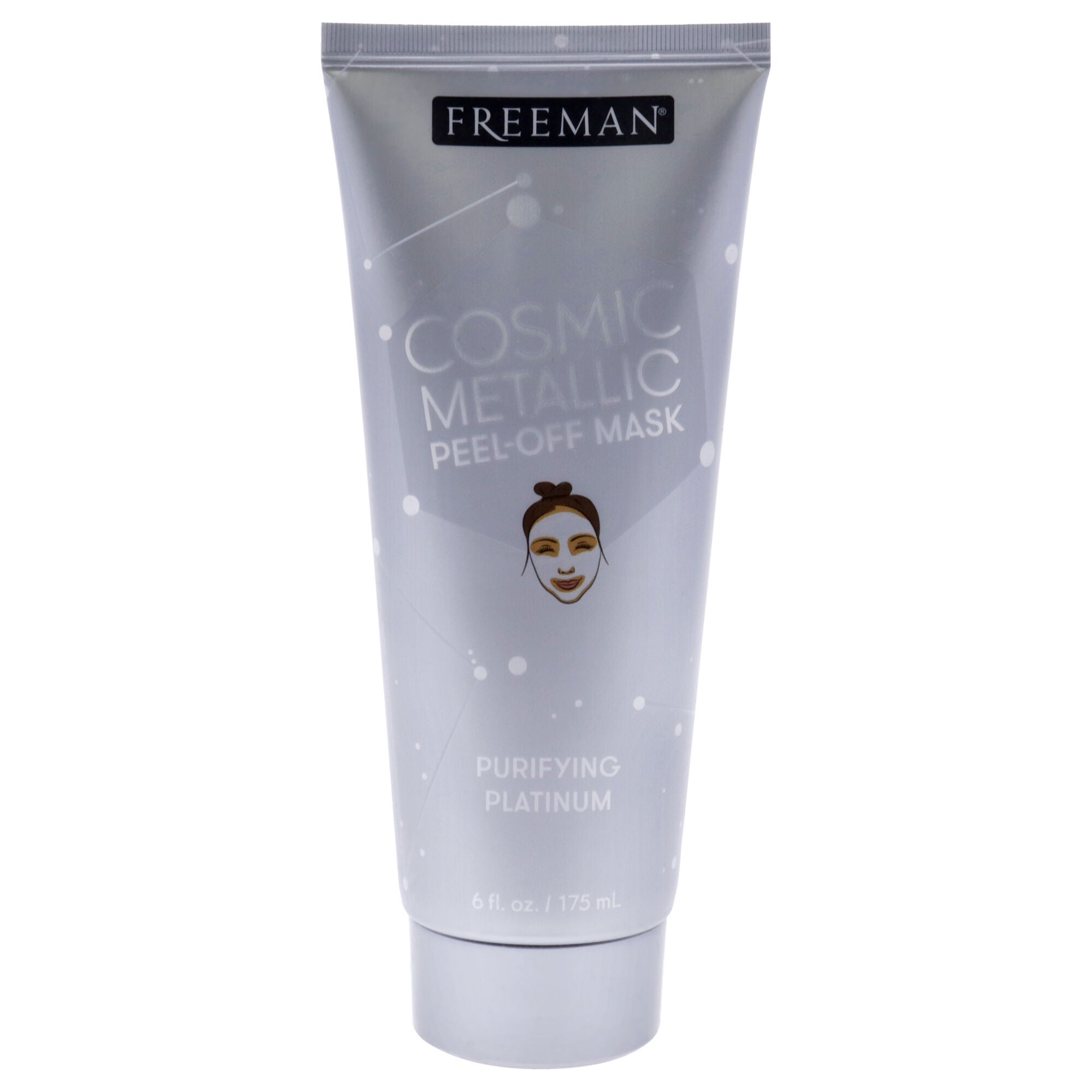 Cosmic Metallic Peel-Off Mask - Purifying Platinum by Freeman for Women - 6 oz Mask, See Description, hi-res image number 0