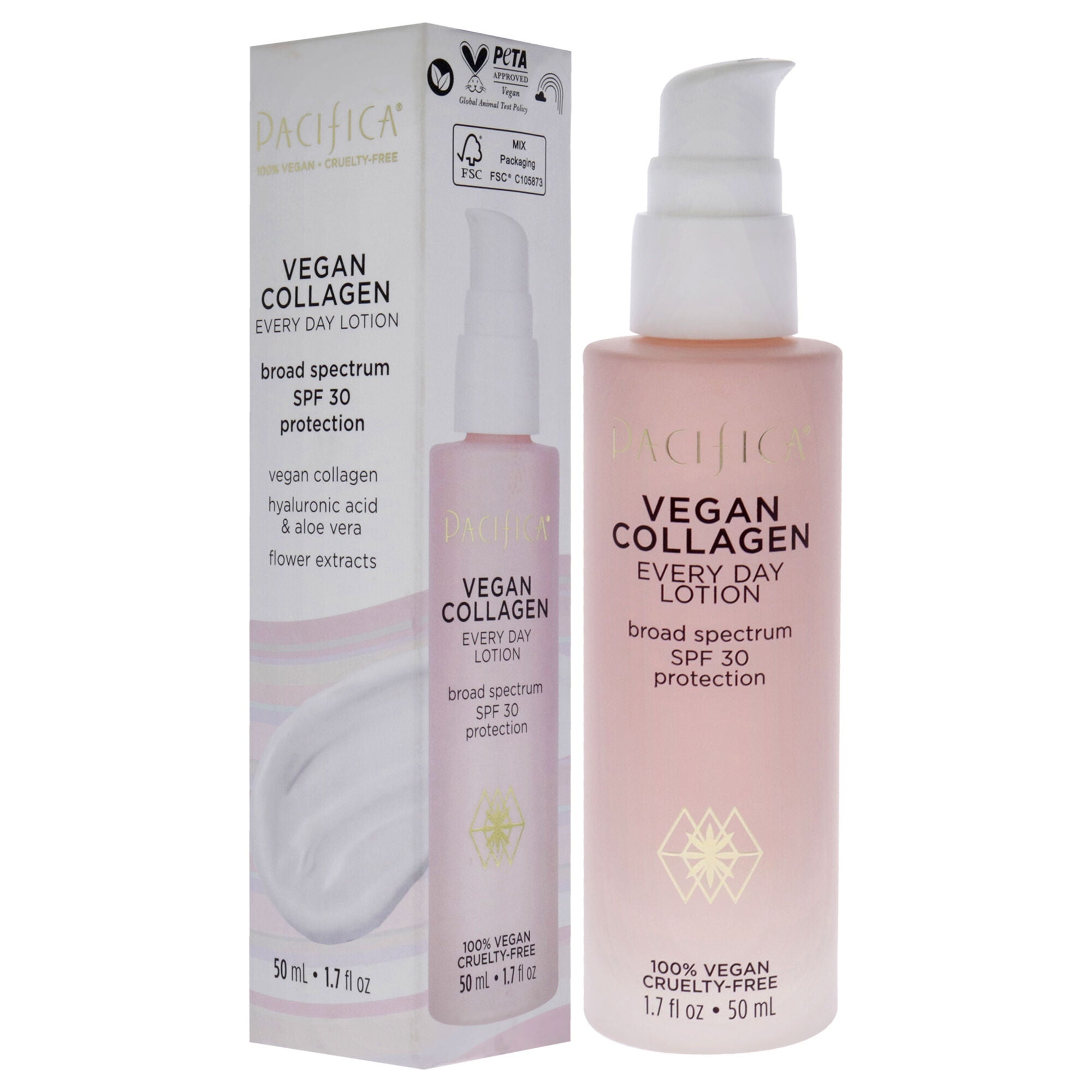 Vegan Collagen Every Day Lotion SPF 30 by Pacifica for Women - 1.7 oz Lotion, , alternate image number 7