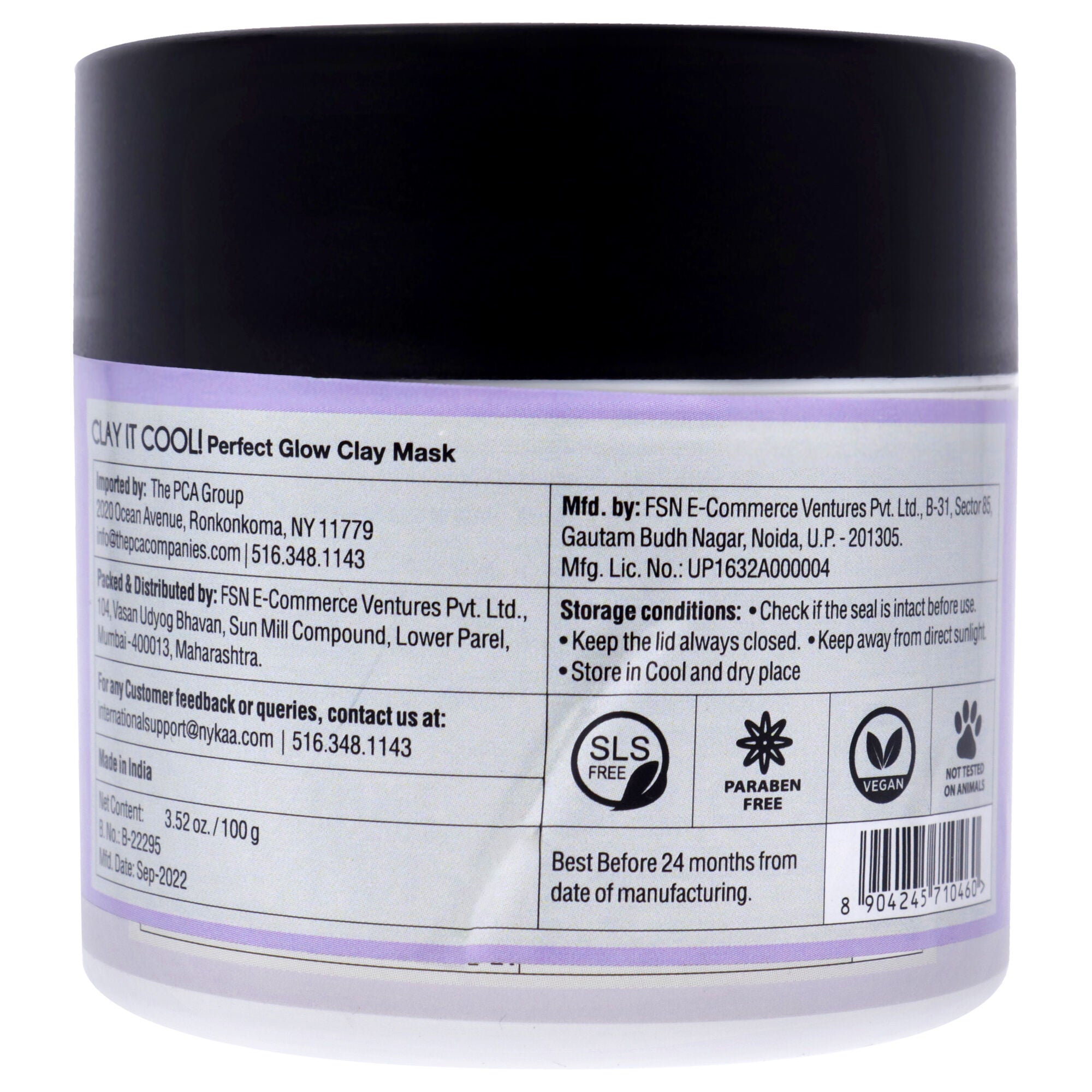 Clay It Cool Clay Mask - Perfect Glow by Nykaa Naturals for Women - 3.52 oz Mask, See Description, alternate image number 3