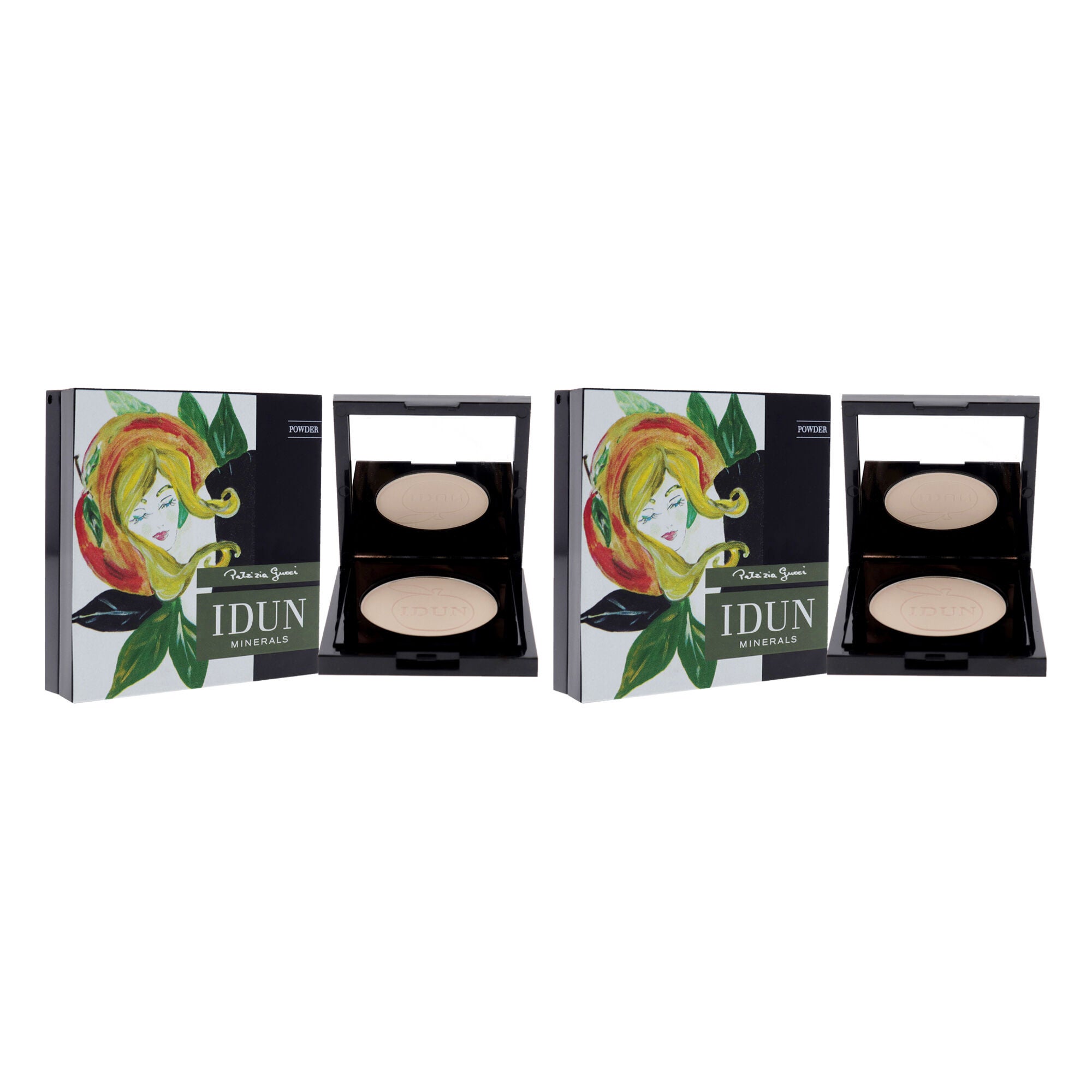 Mattifying Mineral Powder - 521 Tuva by Idun Minerals for Women - 0.12 oz Powder - Pack of 2, See Description, alternate image number 2