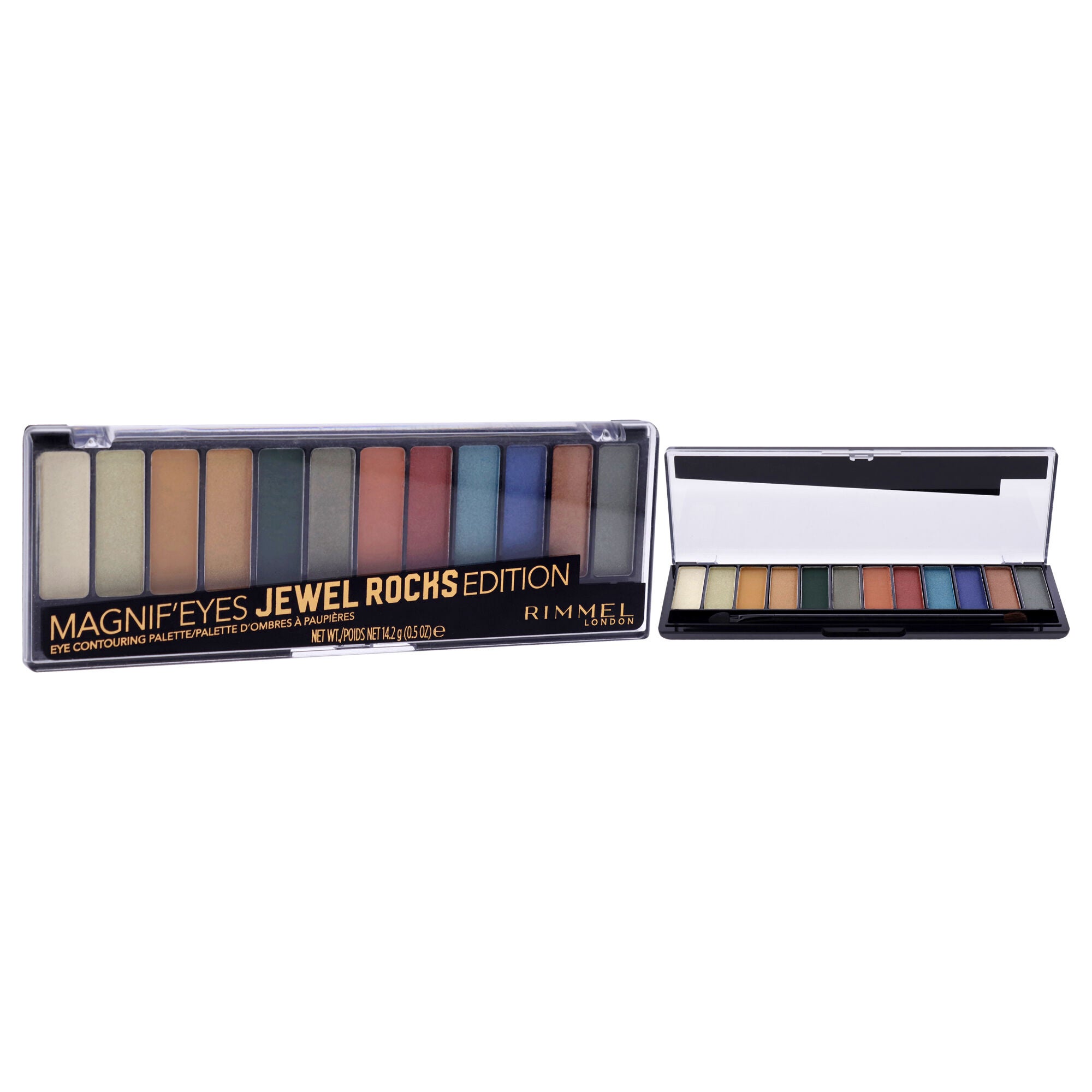 Magnif Eyes Contouring Palette - 009 Jewel Rocks by Rimmel London for Women - 0.5 oz Eye Shadow, See Description, alternate image number 1