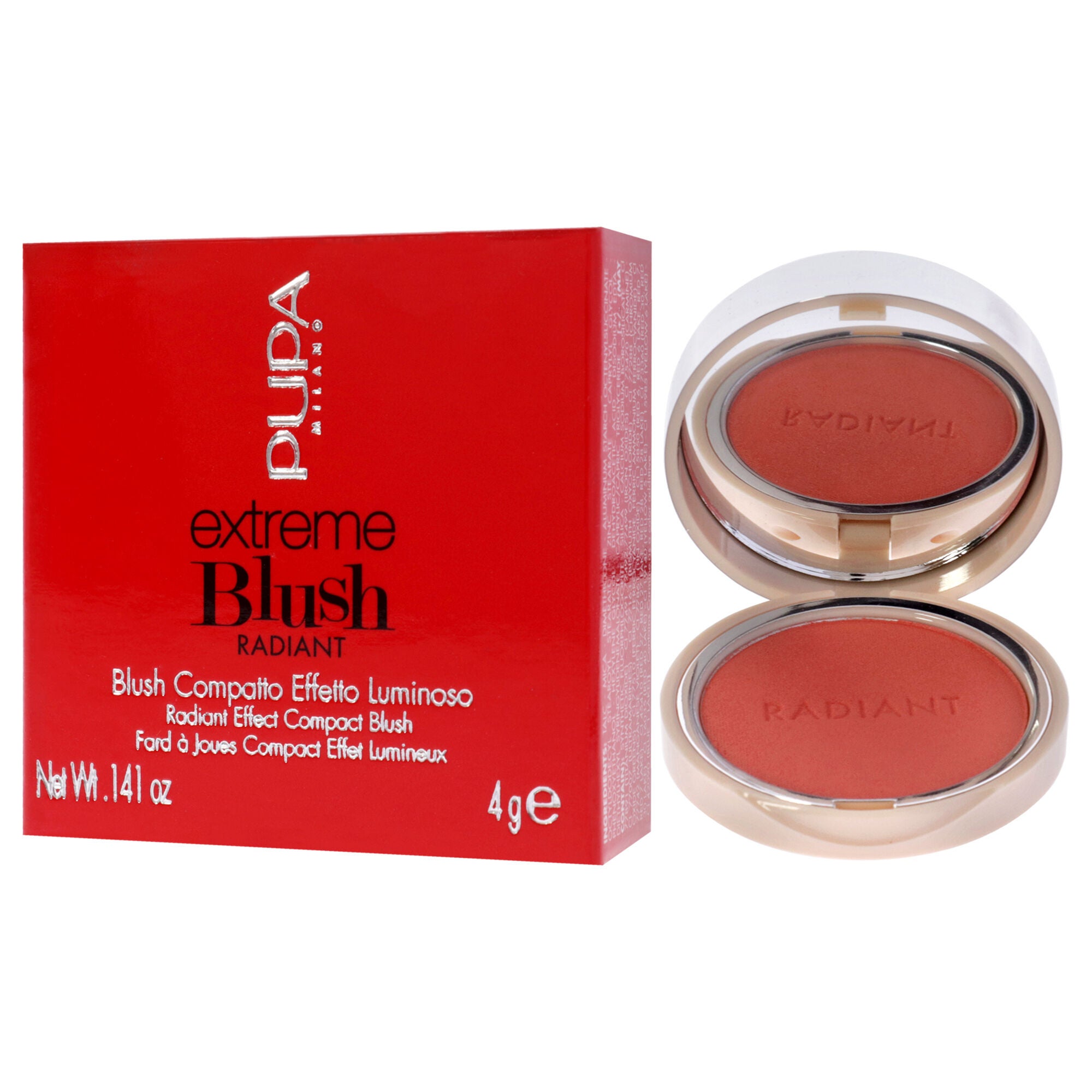 Extreme Blush Radiant - 030 Coral Passion by Pupa Milano for Women - 0.141 oz Blush, See Description, alternate image number 2