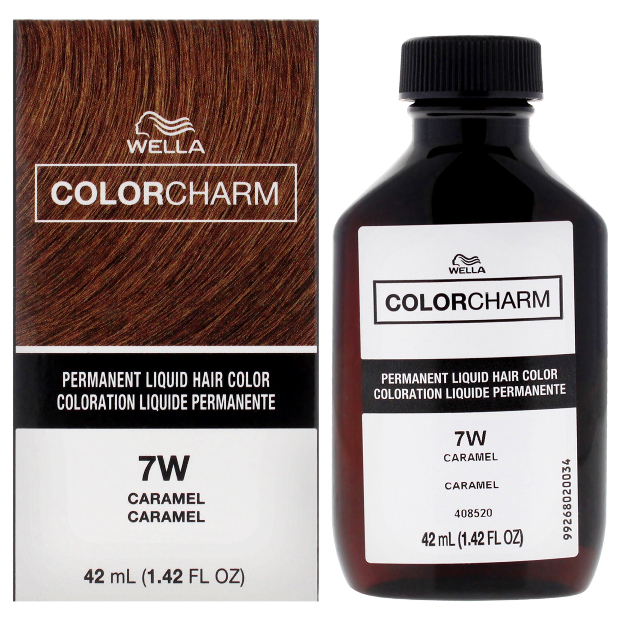Color Charm Permanent Liquid Hair Color - 7W Caramel by Wella for Unisex - 1.42 oz Hair Color, See Description, hi-res image number 0