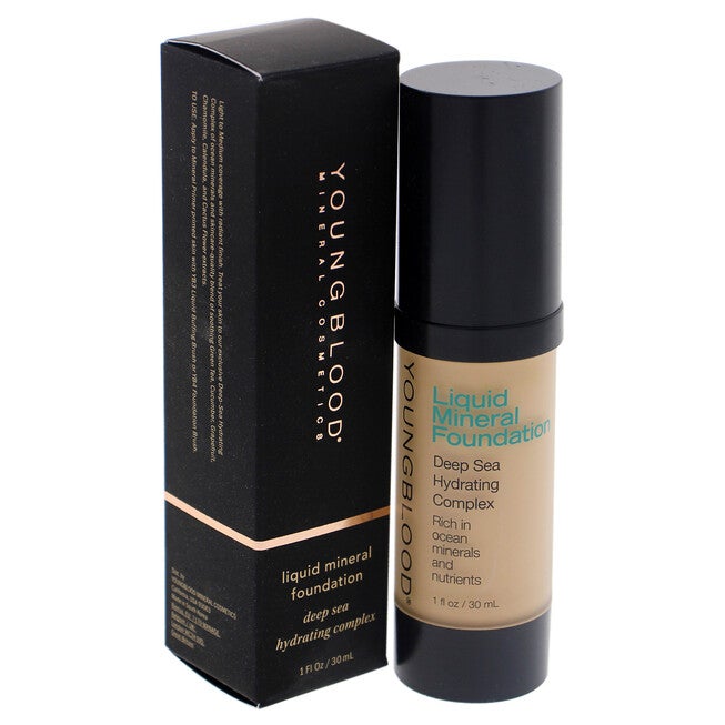 Liquid Mineral Foundation - Shell by Youngblood for Women - 1 oz Foundation, , alternate image number null