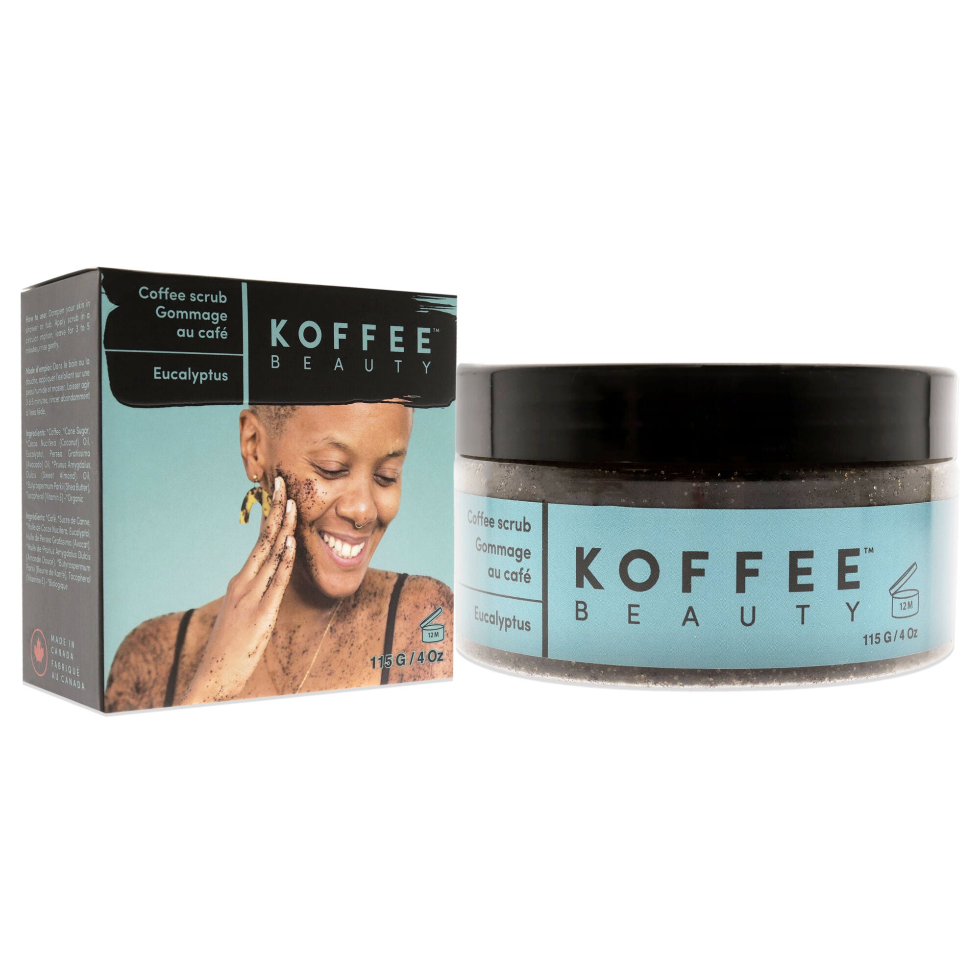 Coffee Scrub - Eucalyptus by Koffee Beauty for Unisex - 4 oz Scrub, See Description, alternate image number 2